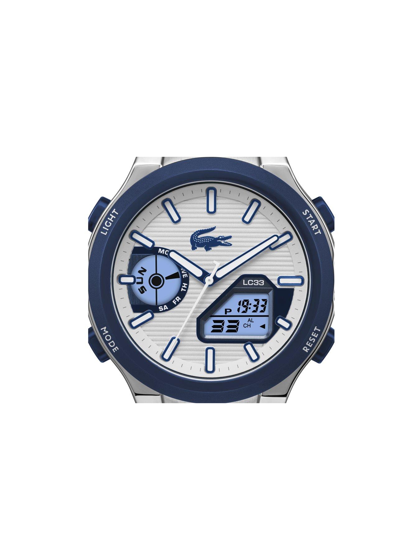 Image 4 of 5 of Lacoste Men's LC33 Navy Silicone Analog-Digital Watch