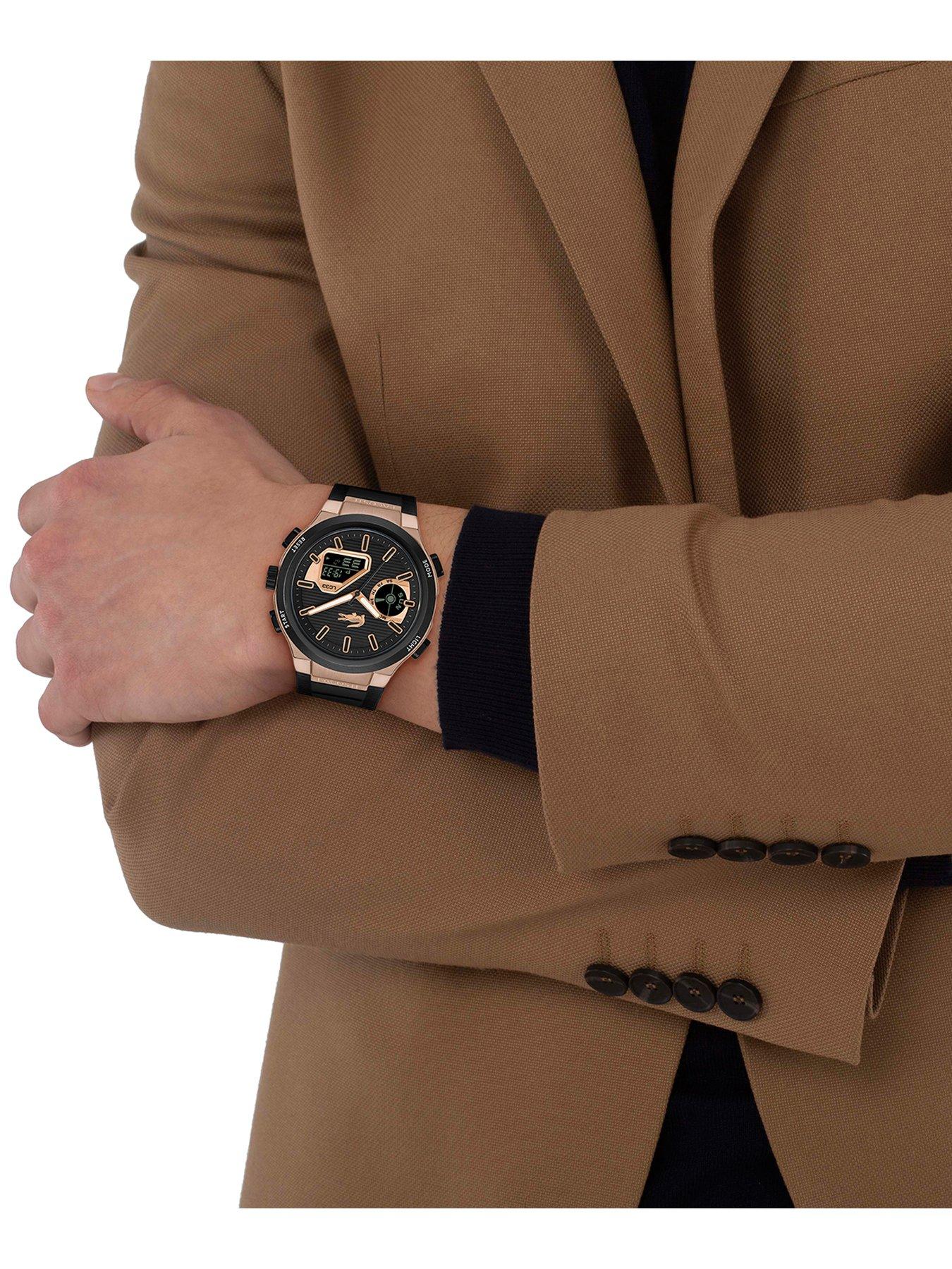 Image 5 of 7 of Lacoste Men's LC33 Black Silicone Analog-Digital Watch
