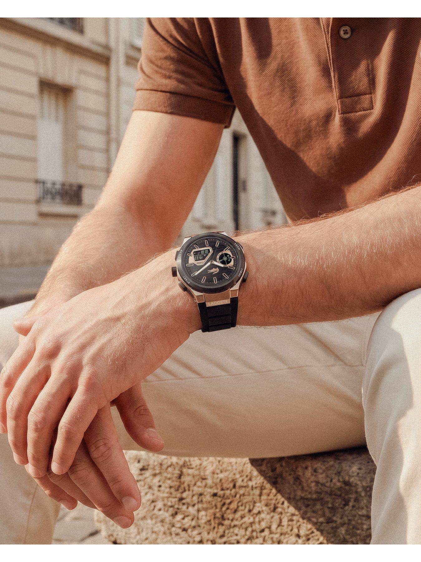 Image 6 of 7 of Lacoste Men's LC33 Black Silicone Analog-Digital Watch