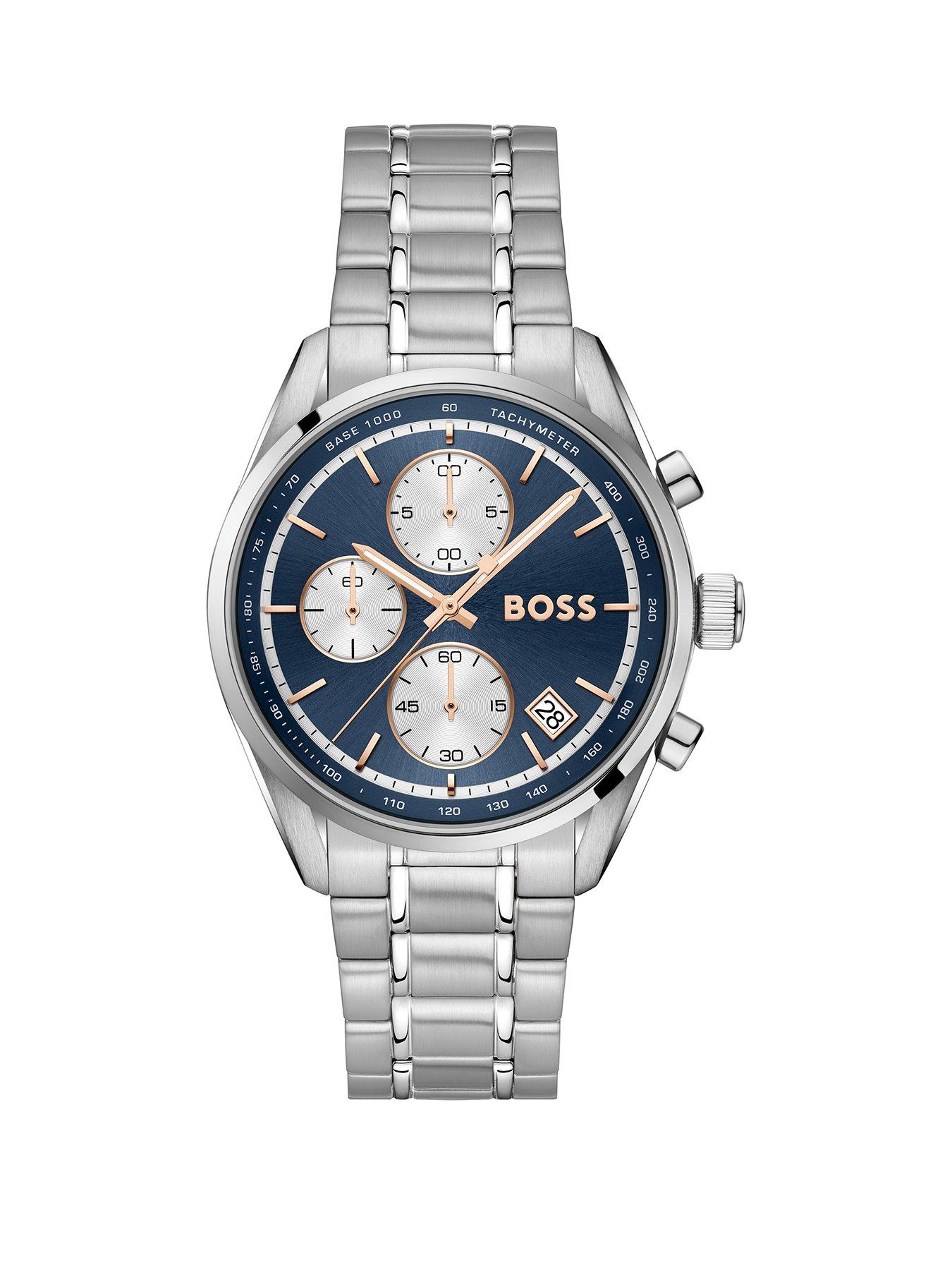 BOSS Gents BOSS Grand Prix Touring Stainless Steel Bracelet Watch