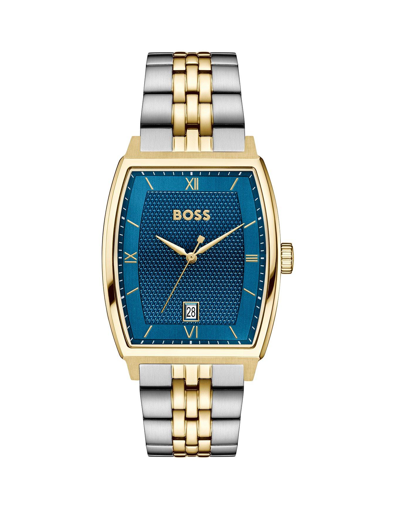 BOSS Gents BOSS Principle Ark Two Tone Stainless Steel and Gold IP Watch