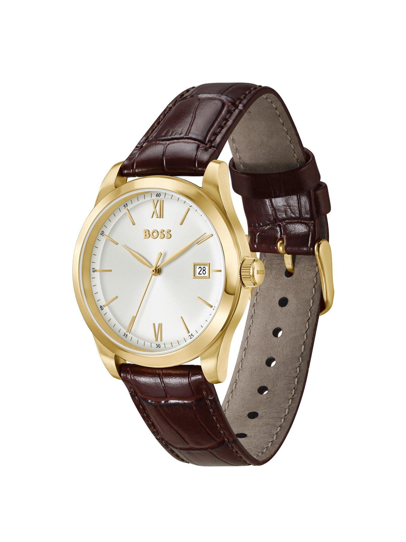 Image 3 of 8 of BOSS Brown Leather Strap Langford Watch