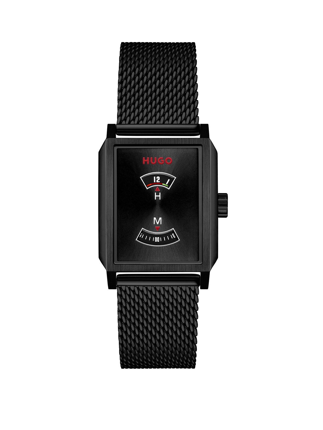 Image 1 of 7 of HUGO Steeze Undercover Black PVD Mesh Bracelet Watch