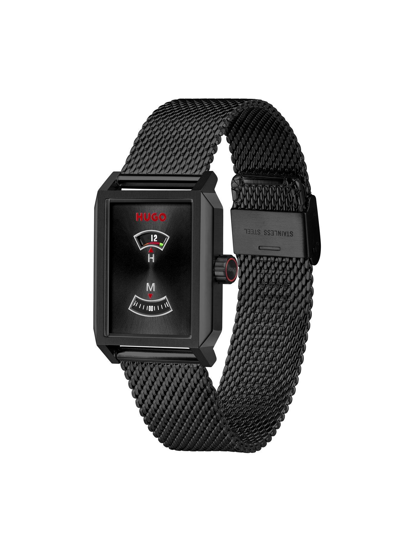 Image 3 of 7 of HUGO Steeze Undercover Black PVD Mesh Bracelet Watch
