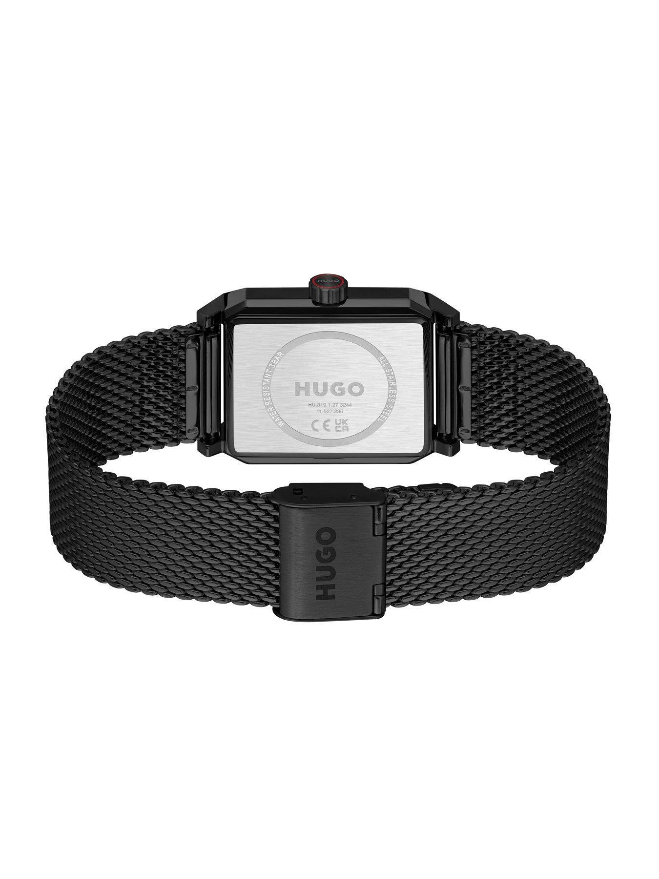 Image 4 of 7 of HUGO Steeze Undercover Black PVD Mesh Bracelet Watch