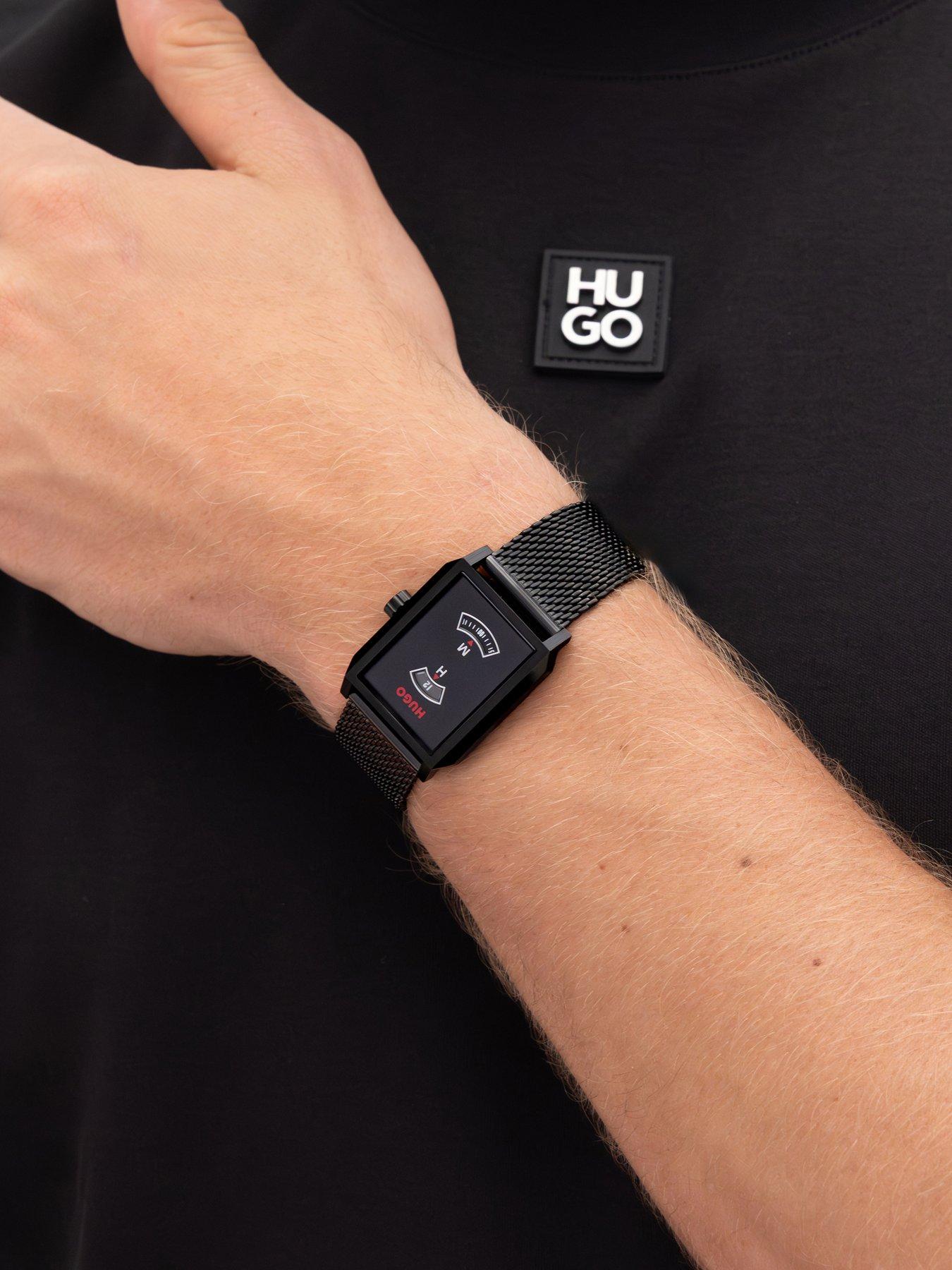 Image 5 of 7 of HUGO Steeze Undercover Black PVD Mesh Bracelet Watch