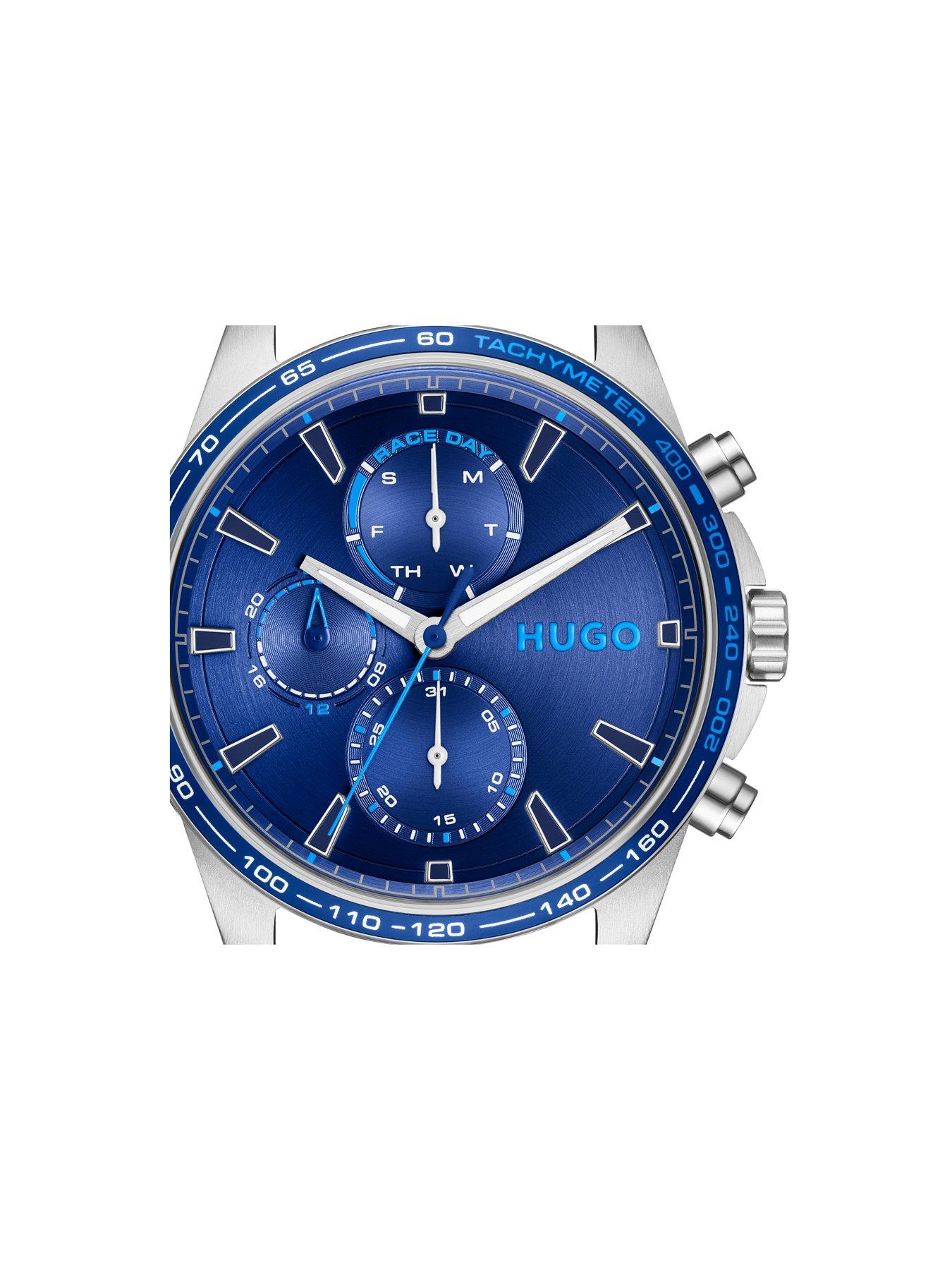 Image 2 of 8 of HUGO Gents HUGO #DRIFT Blue Dial and Stainless Steel Multifunction  Watch