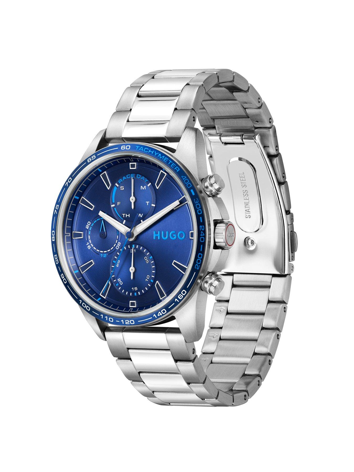 Image 3 of 8 of HUGO Gents HUGO #DRIFT Blue Dial and Stainless Steel Multifunction  Watch