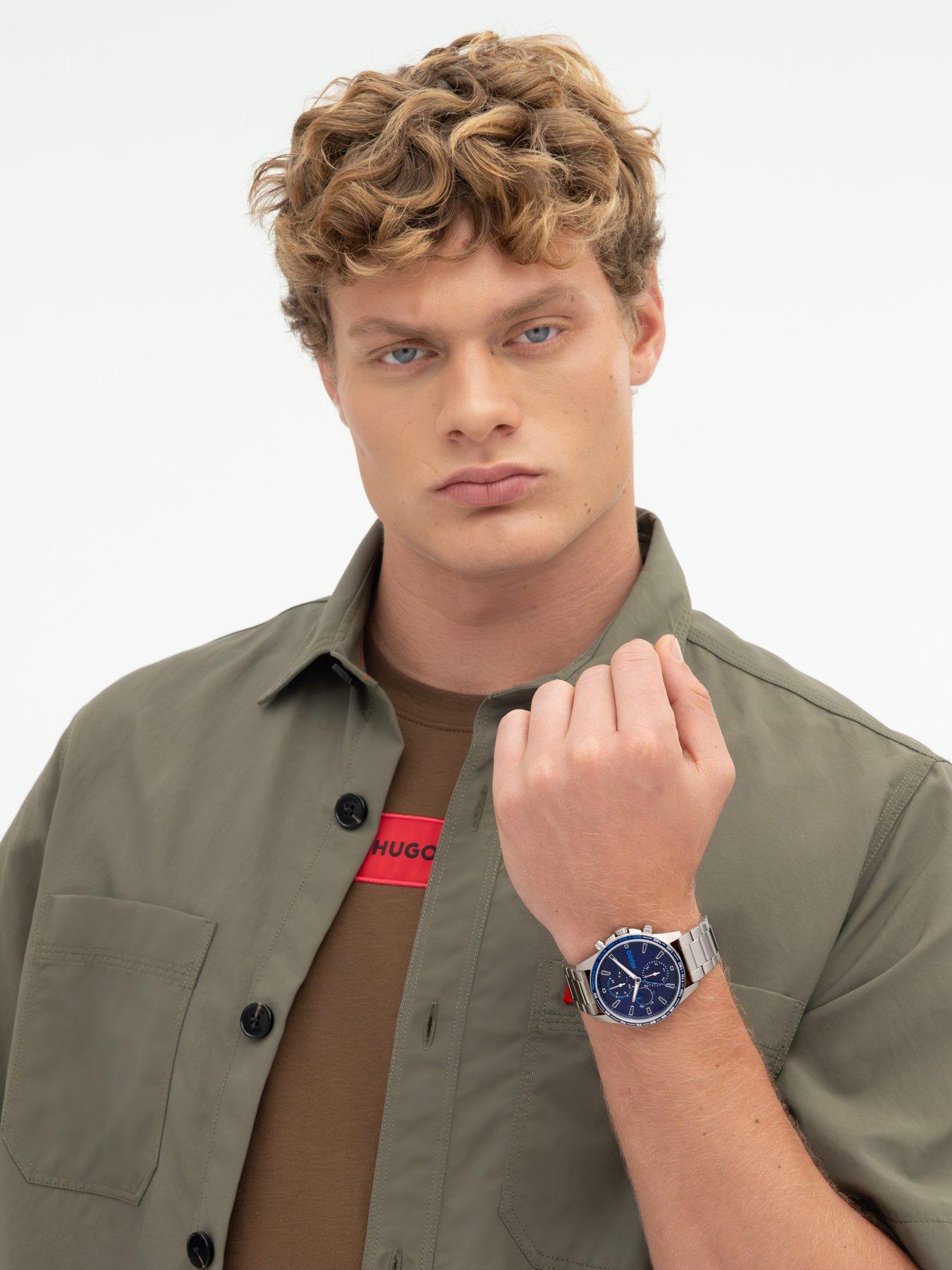 Image 6 of 8 of HUGO Gents HUGO #DRIFT Blue Dial and Stainless Steel Multifunction  Watch