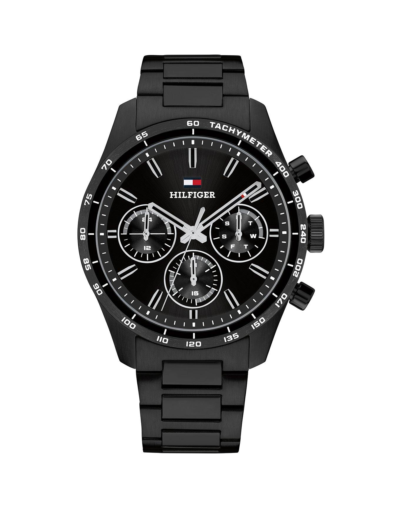Tommy Hilfiger Men's Black IP Watch