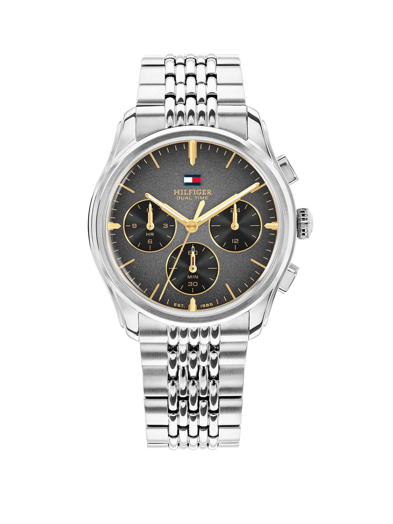 Tommy Hilfiger Tommy Hilfiger Men's Black Dial Stainless Steel Watch