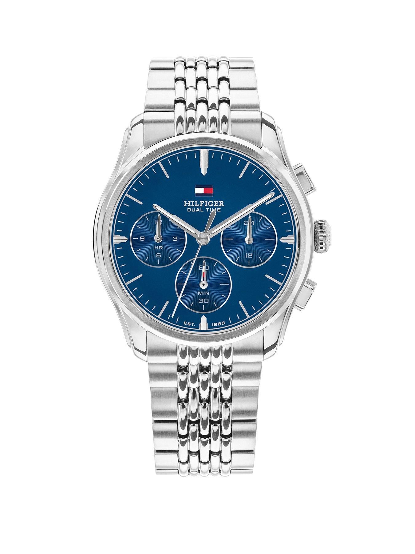 Tommy Hilfiger Tommy Hilfiger Men's Blue Dial  Stainless Steel Watch
