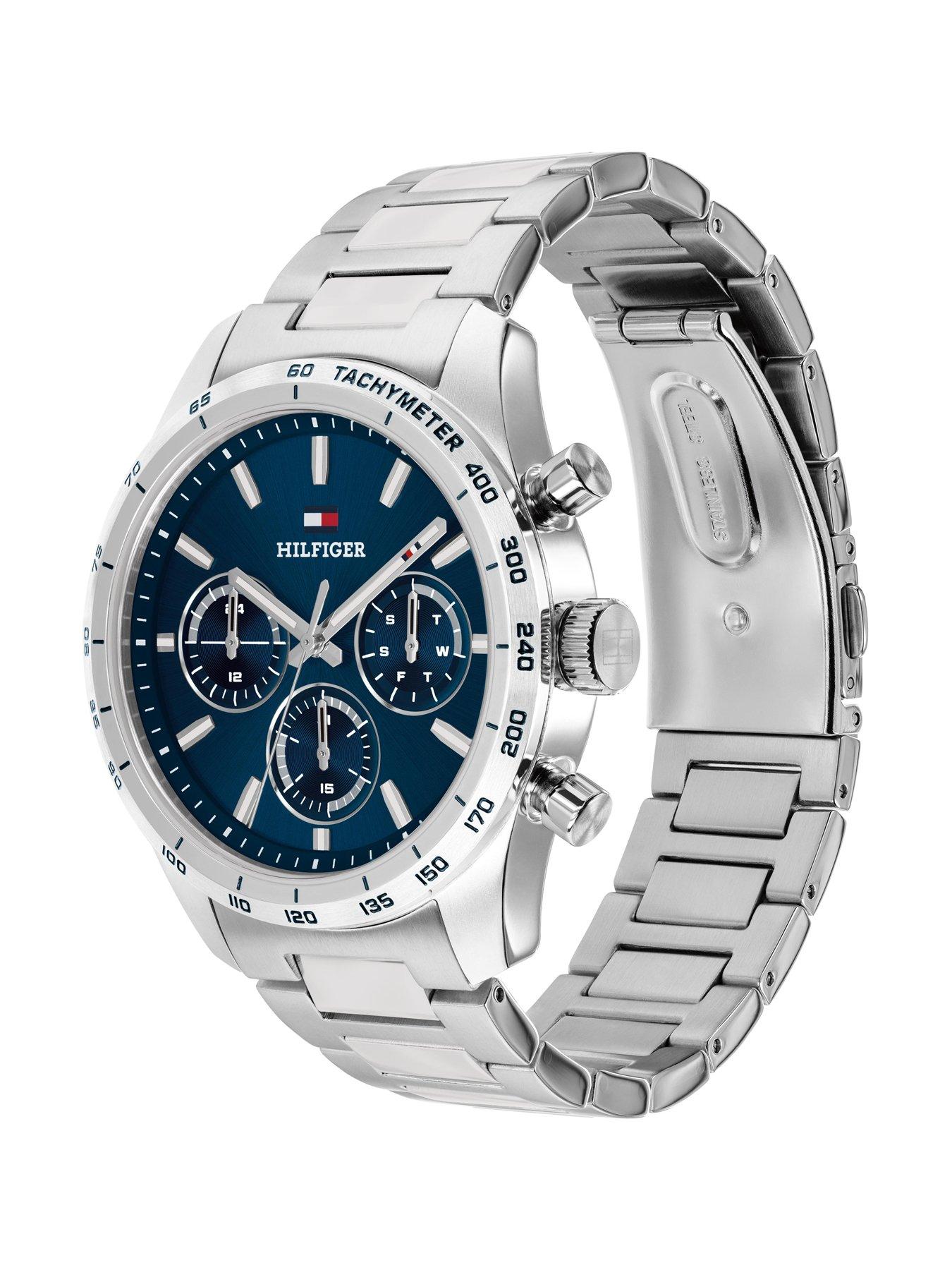 Image 2 of 4 of Tommy Hilfiger Men's Blue Dial  Stainless Steel Watch