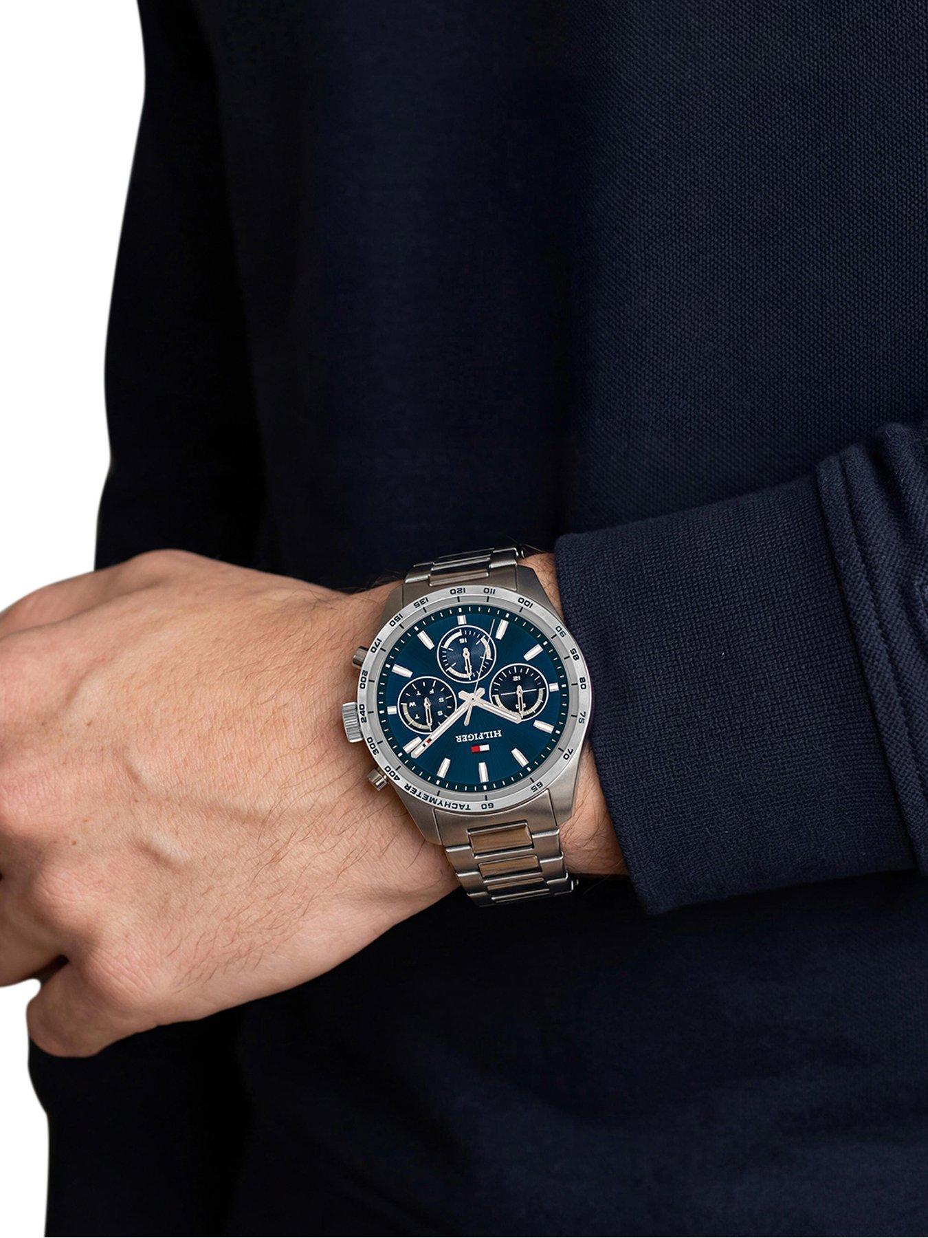 Image 4 of 4 of Tommy Hilfiger Men's Blue Dial  Stainless Steel Watch