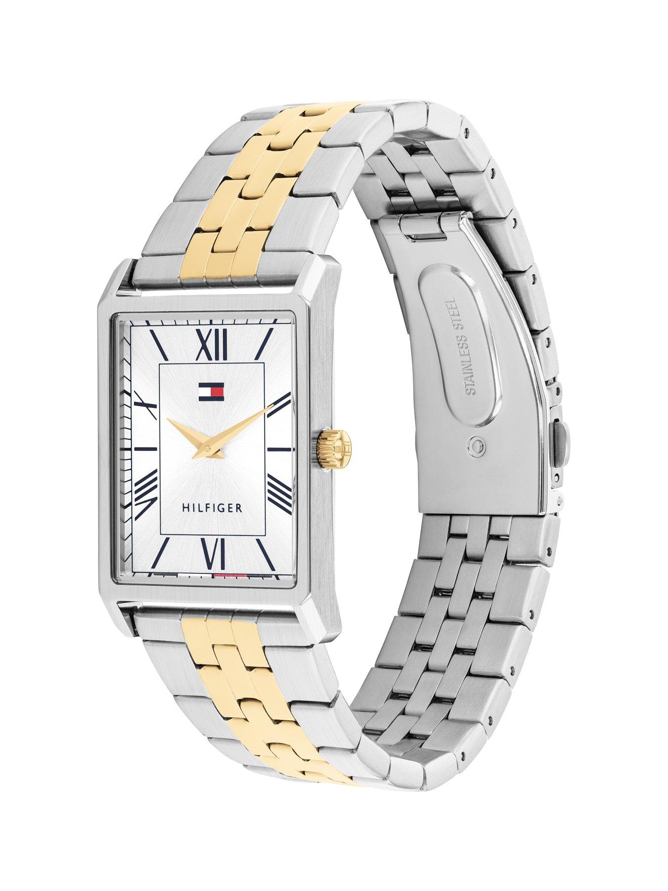 Image 2 of 4 of Tommy Hilfiger Men's Two Tone Gold IP &amp; Stainless Steel Bracelet Watch