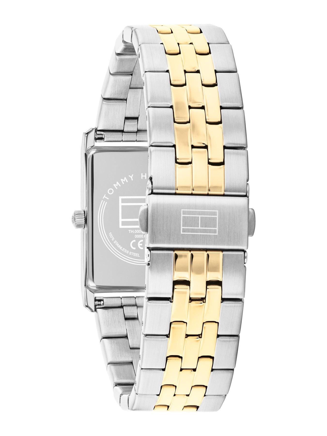 Image 3 of 4 of Tommy Hilfiger Men's Two Tone Gold IP &amp; Stainless Steel Bracelet Watch