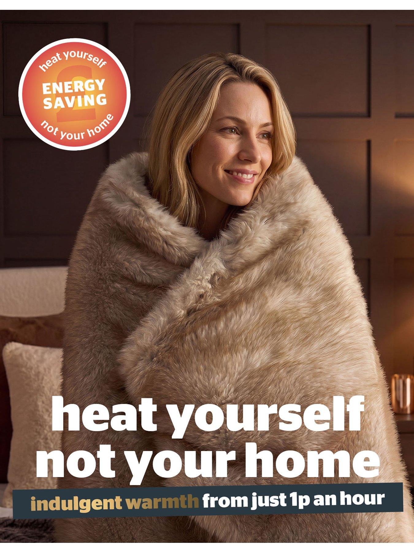 Image 6 of 8 of Silentnight Prestige Faux Fur Heated Throw Natural