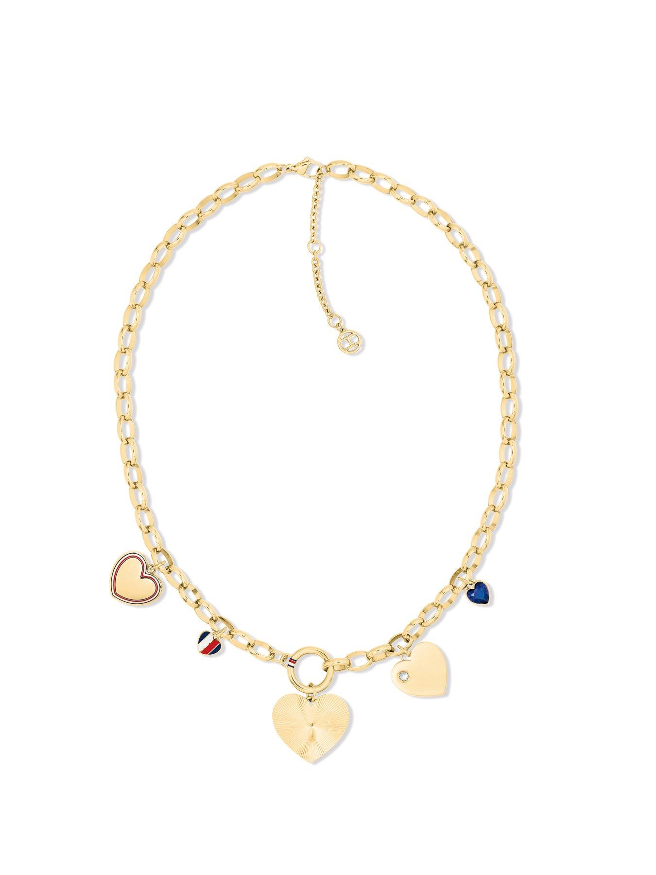 Image 3 of 7 of Tommy Hilfiger Women's Gold Plated Heart Charm Necklace