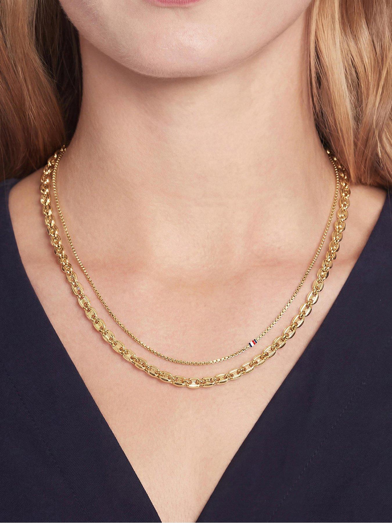 Image 2 of 3 of Tommy Hilfiger Women's Gold Layered Necklace