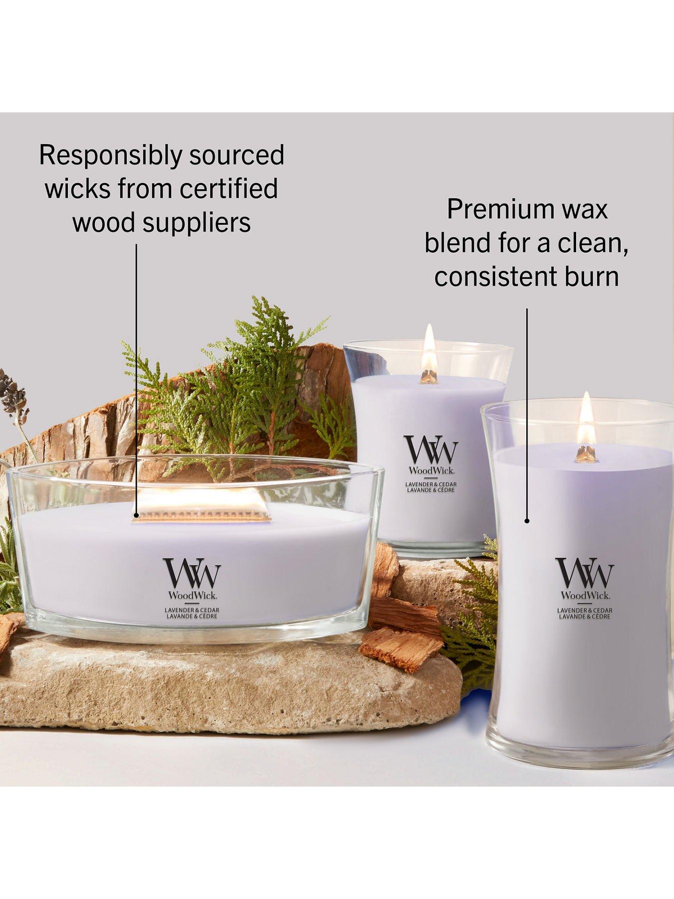 Image 7 of 8 of Yankee Candle Woodwick Ellipse Jar -  Lavendar And Cedar