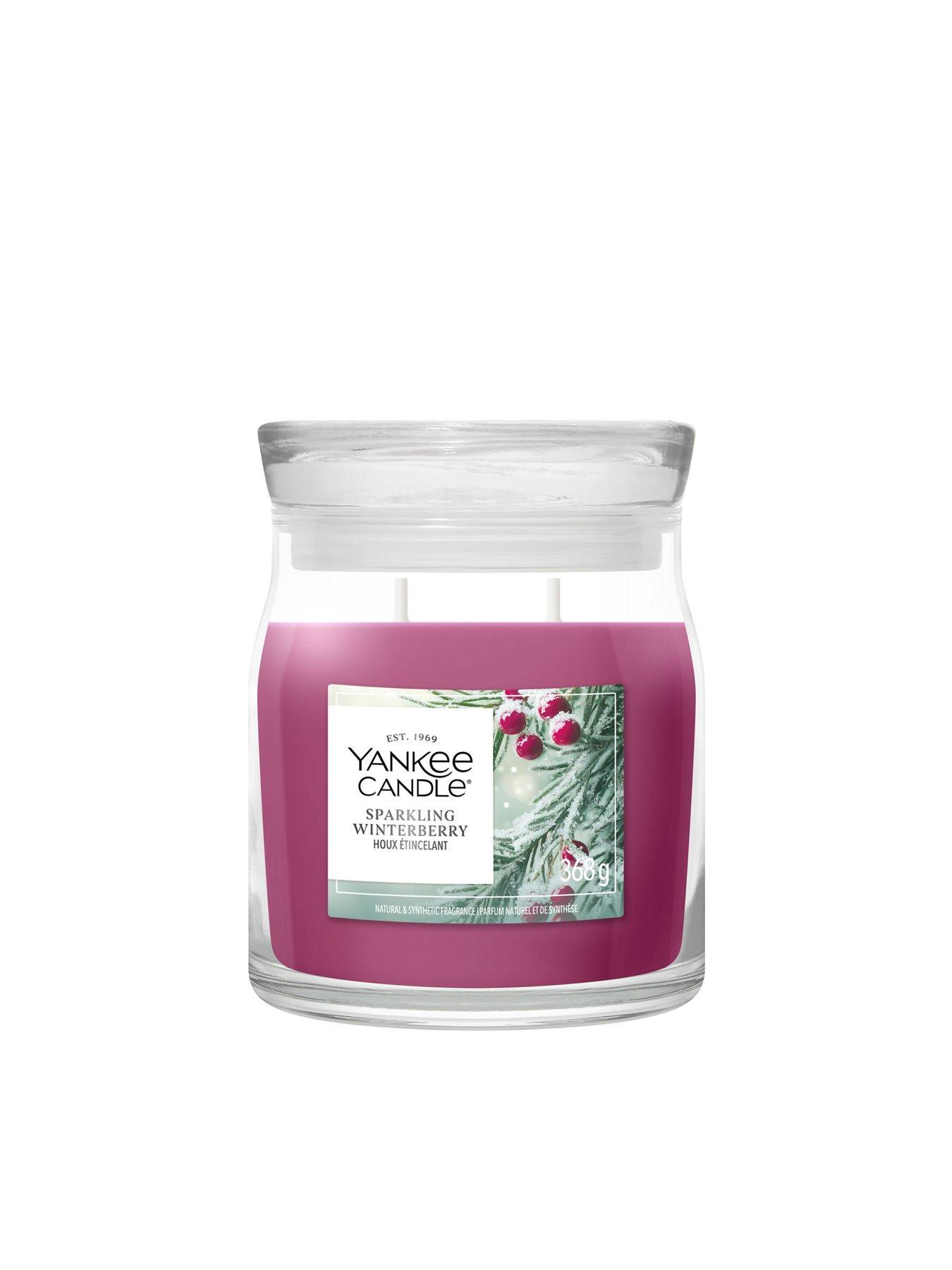Image 1 of 6 of Yankee Candle Yankee Sparkling Winterberry Medium Candle