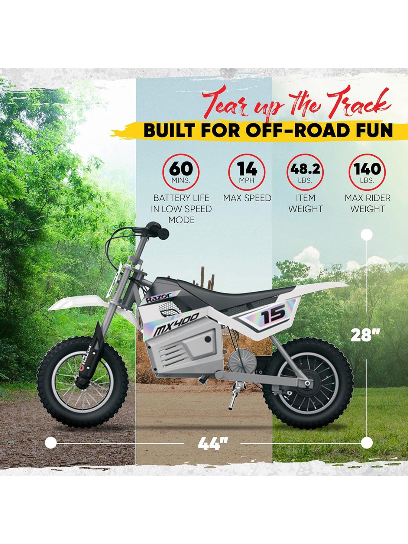 Image 5 of 7 of Razor Dirt Rocket MX400 24 Volt - White