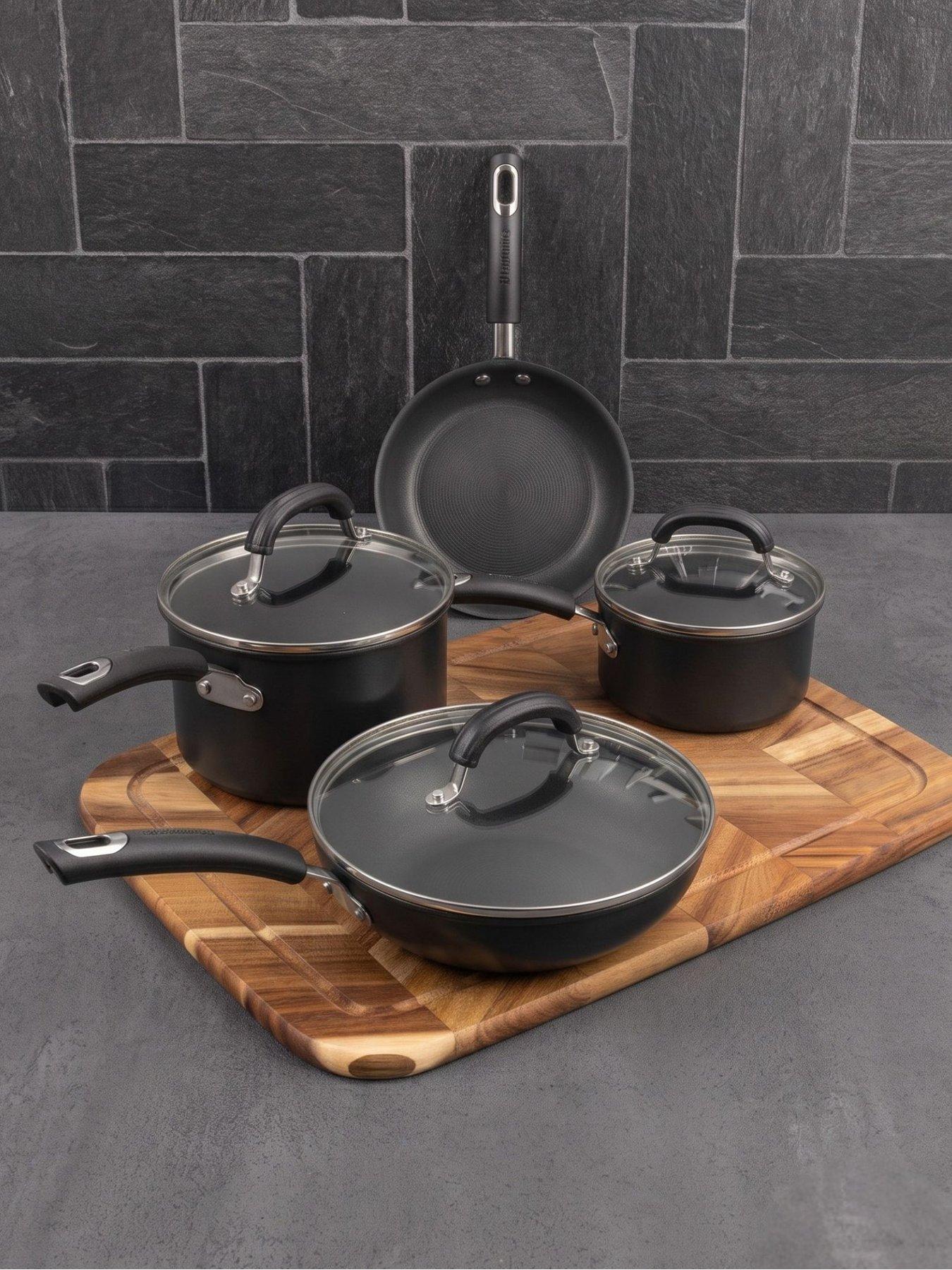 Circulon Circulon Total Hard Anodised Cookware Set, 4pce