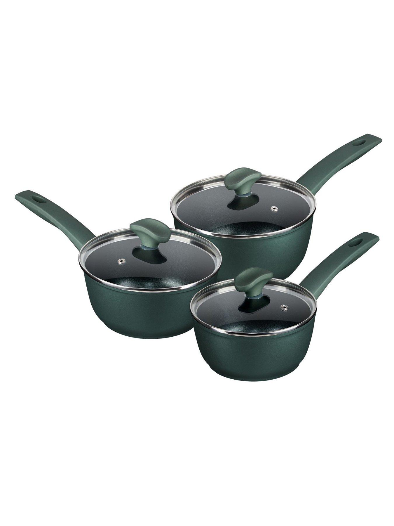 Prestige Earth Friendly Saucepan Set, 3pce (16,18  &  20cm S/pans)