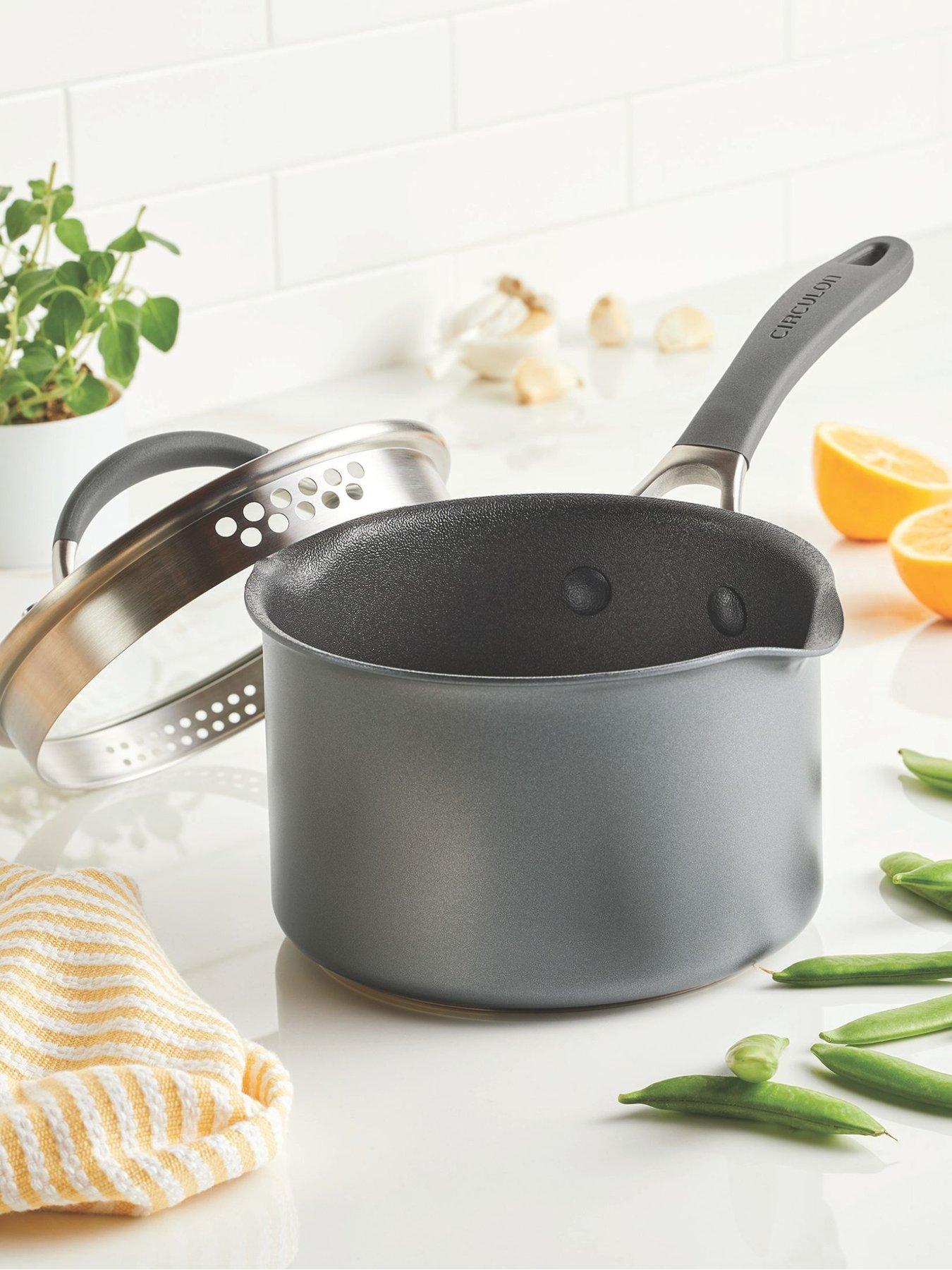 Circulon Circulon Scratchdefense A1 Series Straining Saucepan, 16cm/1.8l