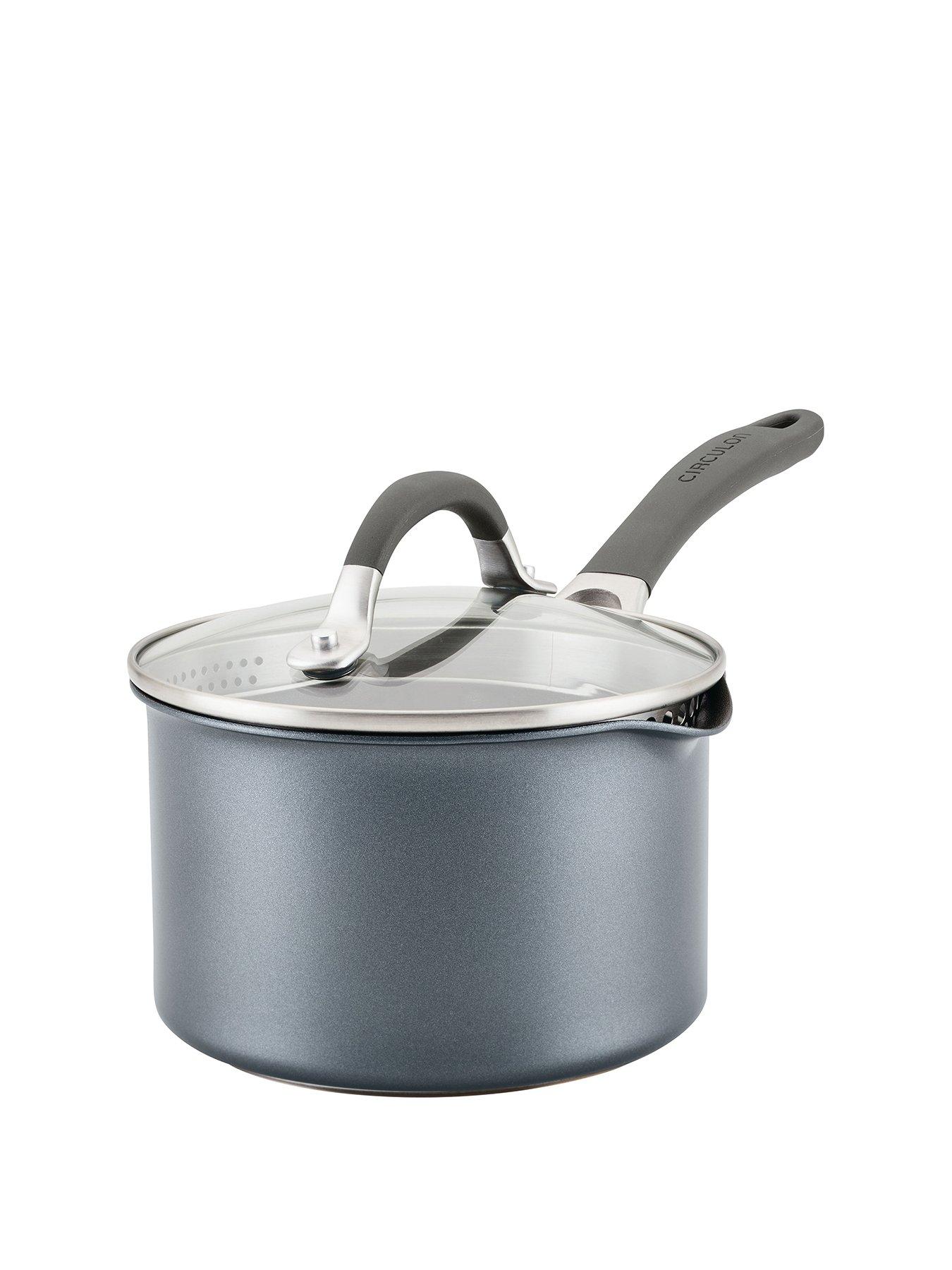 Image 2 of 8 of Circulon Scratchdefense A1 Series Straining Saucepan, 16cm/1.8l