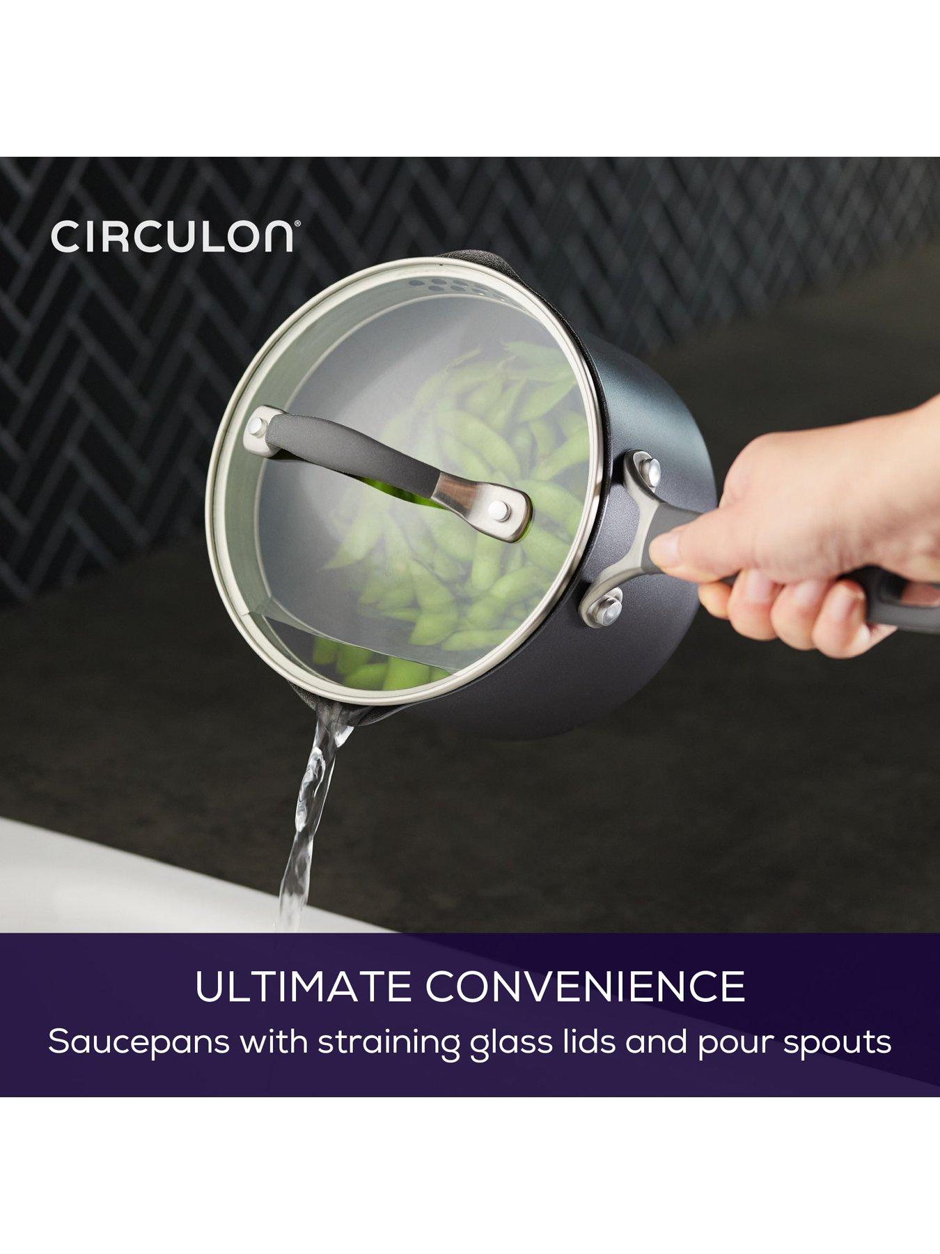 Image 4 of 8 of Circulon Scratchdefense A1 Series Straining Saucepan, 16cm/1.8l