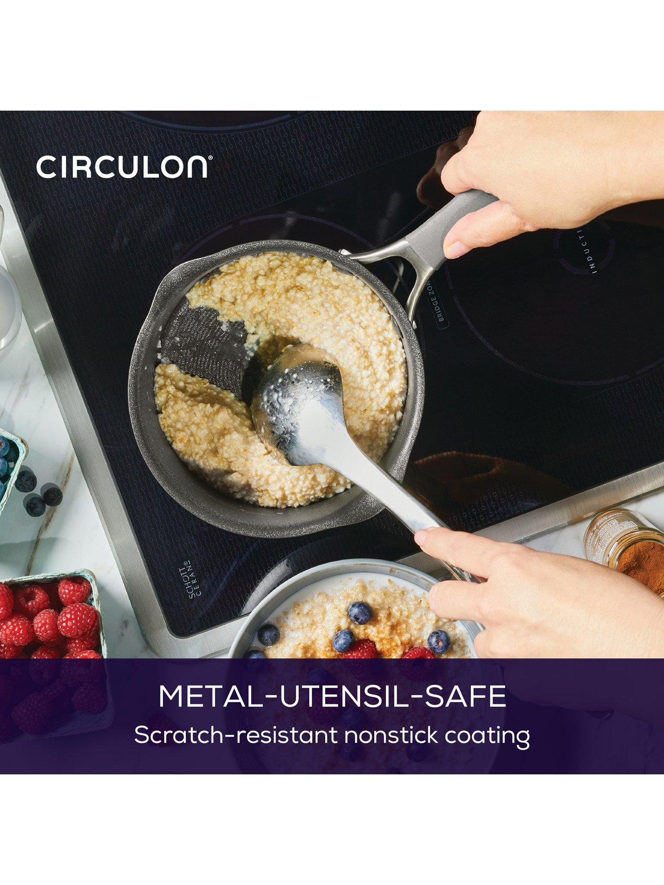 Image 5 of 8 of Circulon Scratchdefense A1 Series Straining Saucepan, 16cm/1.8l