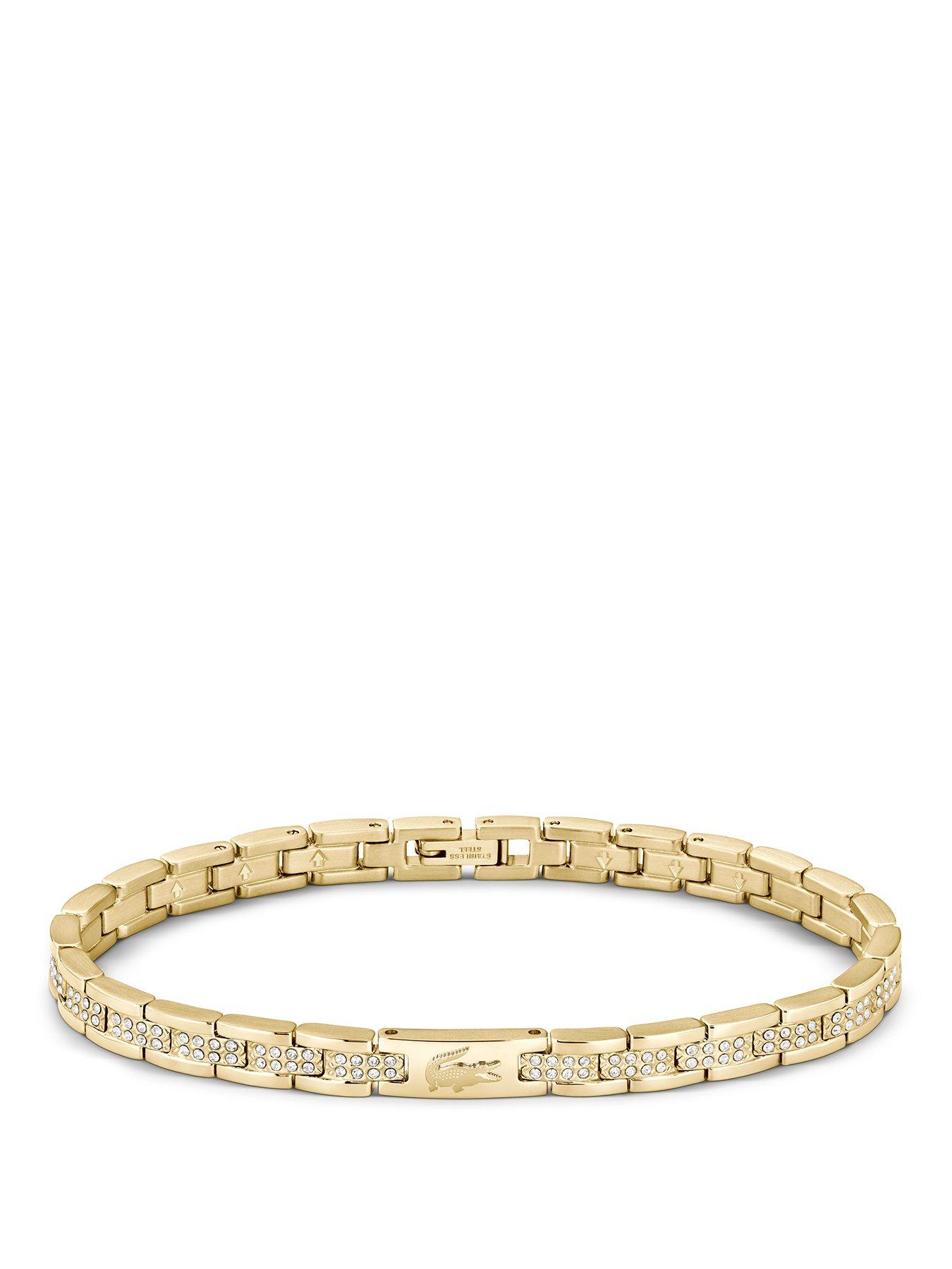 Lacoste Metropole Gold Bracelet with Crystals