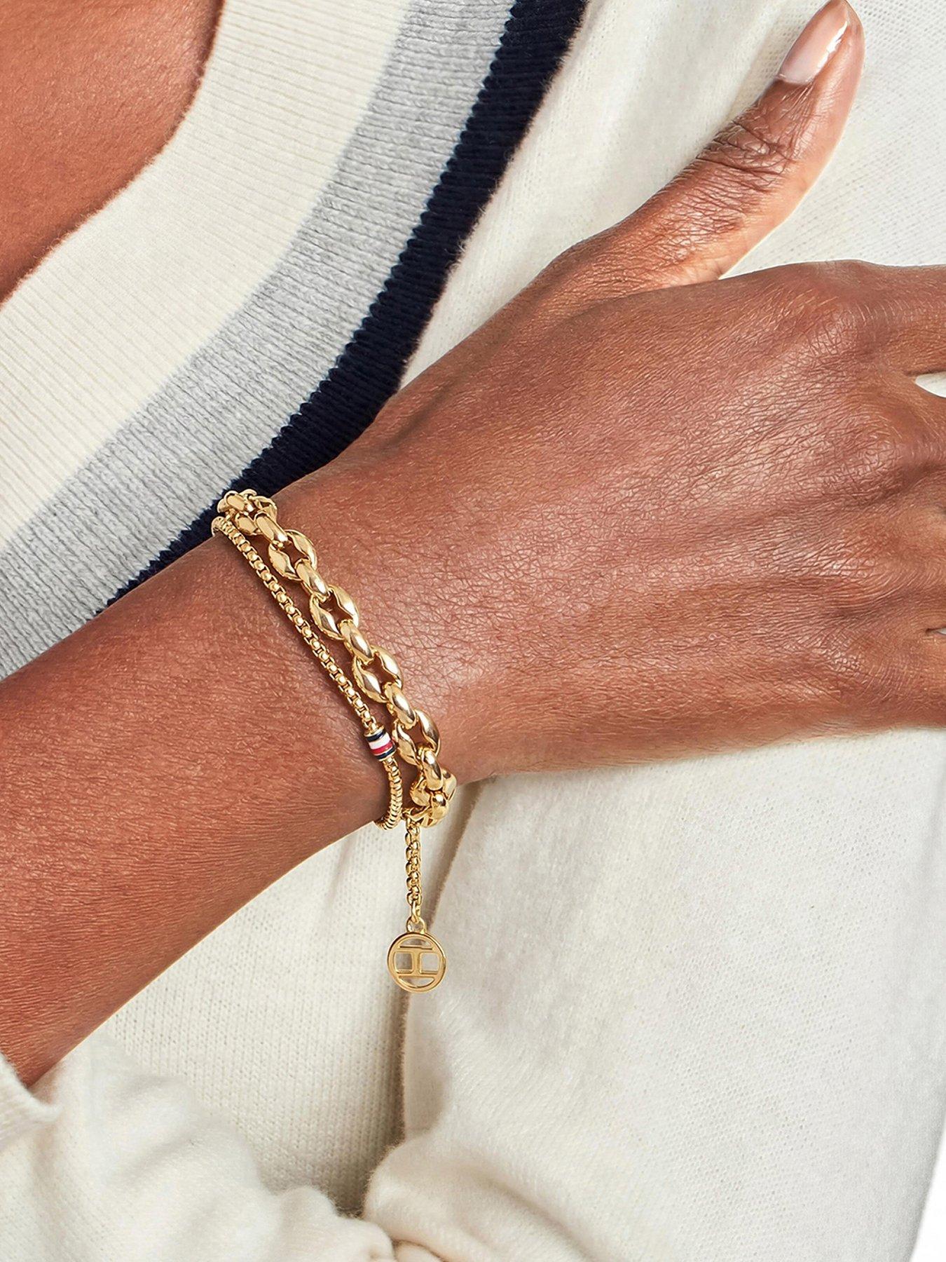 Tommy Hilfiger Women's Gold Layered Bracelet