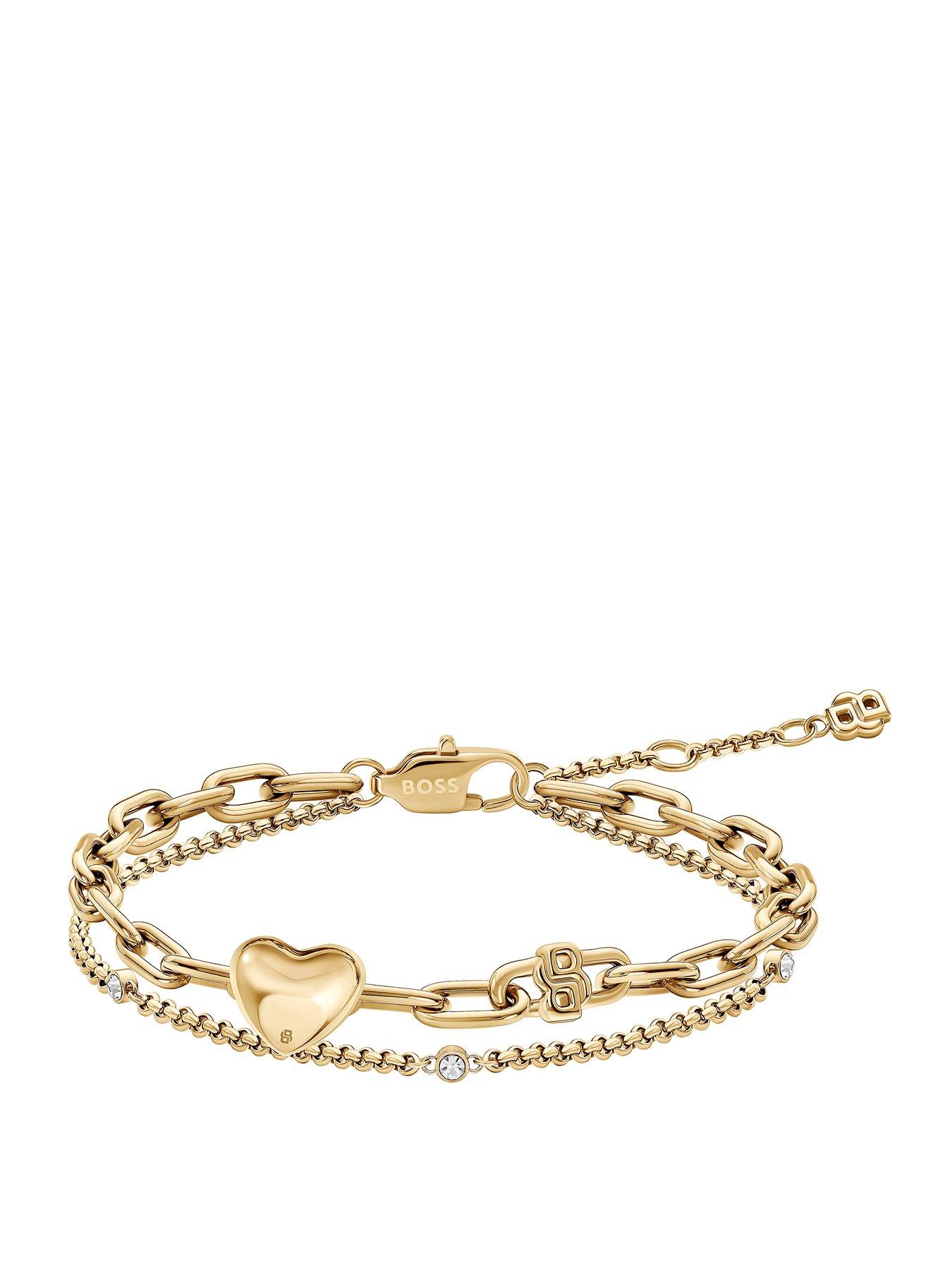 BOSS Ladies BOSS Amara Light Yellow Gold PVD Bracelet