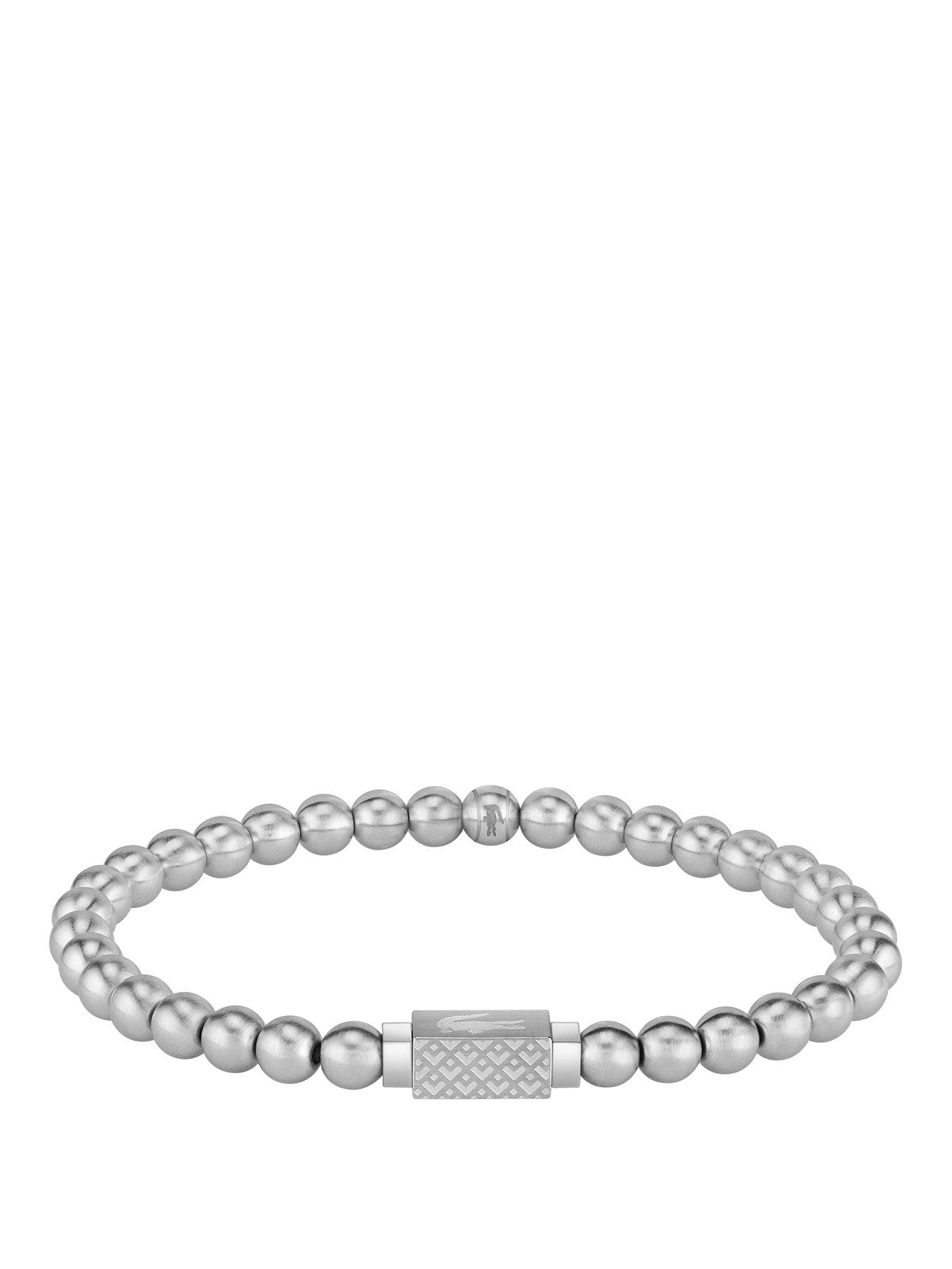 Lacoste Men's Matchpoint Stainless Steel Bead Bracelet
