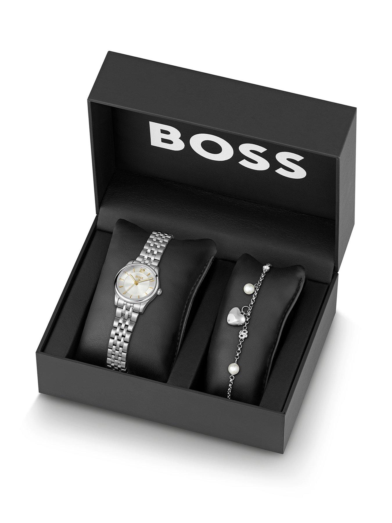 BOSS Ladies BOSS Giftset Graceful Mina Stainless Steel Watch and Bracelet