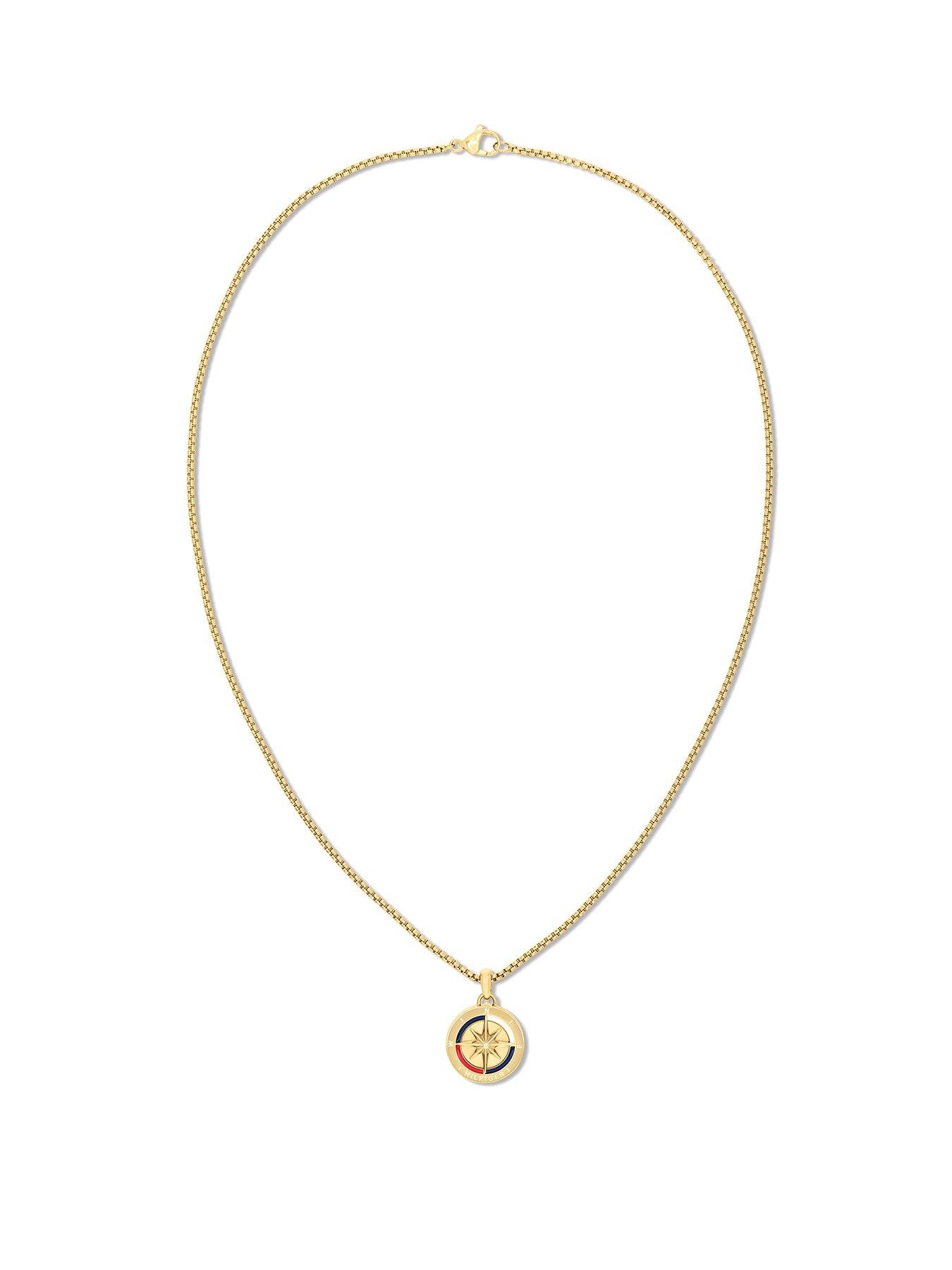 Tommy Hilfiger Men's Gold Plated Pendant Necklace