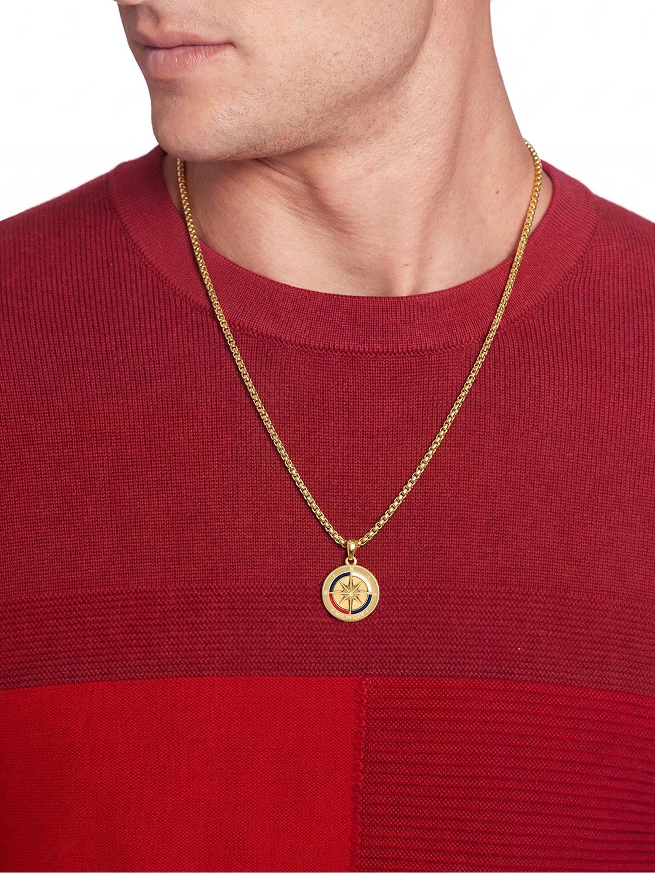 Image 3 of 3 of Tommy Hilfiger Men's Gold Plated Pendant Necklace