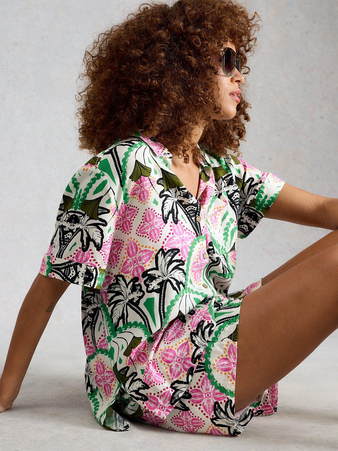 Image 1 of 5 of White Stuff Florence Beach Shirt - Multi