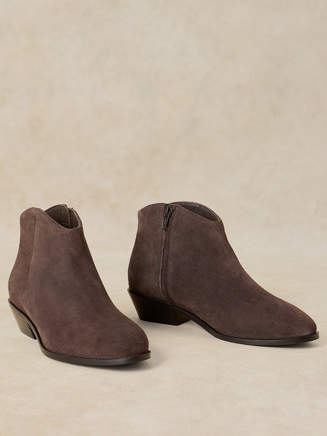 Image 2 of 3 of White Stuff Mae Suede Ankle Boot - Dark Grey