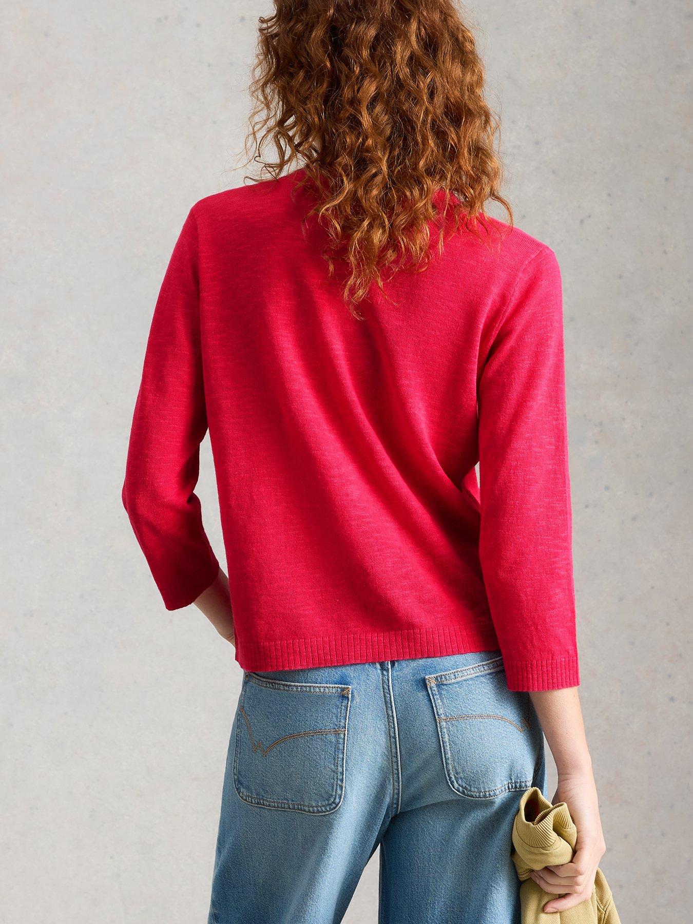 Image 2 of 5 of White Stuff Nova Button-Through Cardigan - Pink