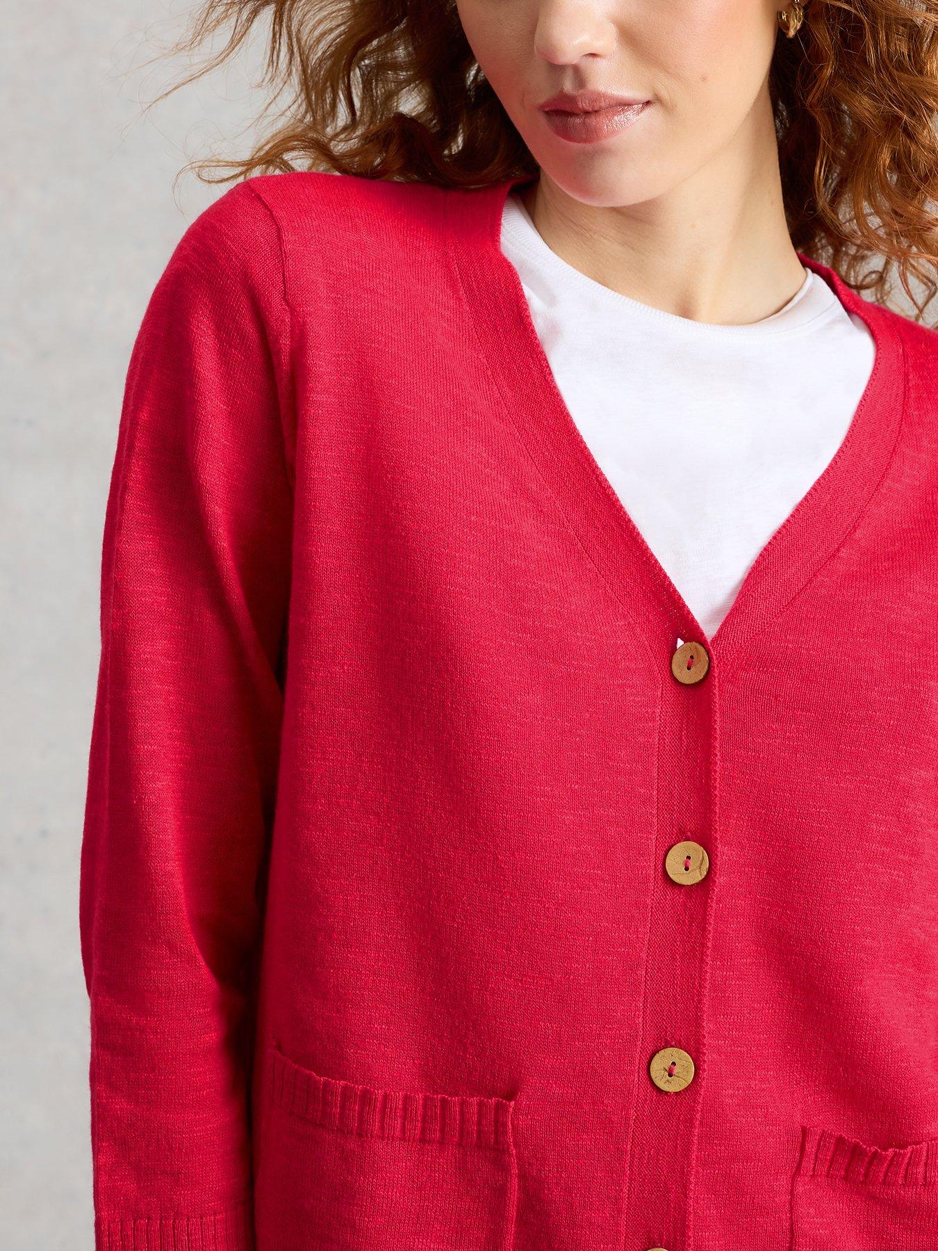 Image 4 of 5 of White Stuff Nova Button-Through Cardigan - Pink