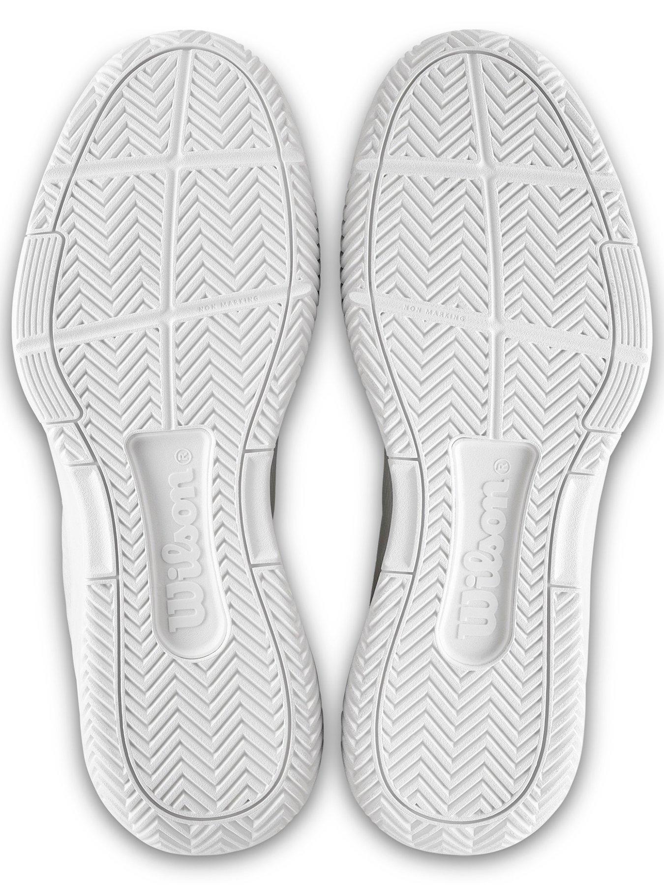 Image 5 of 6 of Wilson Womens Courtglide Lace-Up Tennis Trainers - White