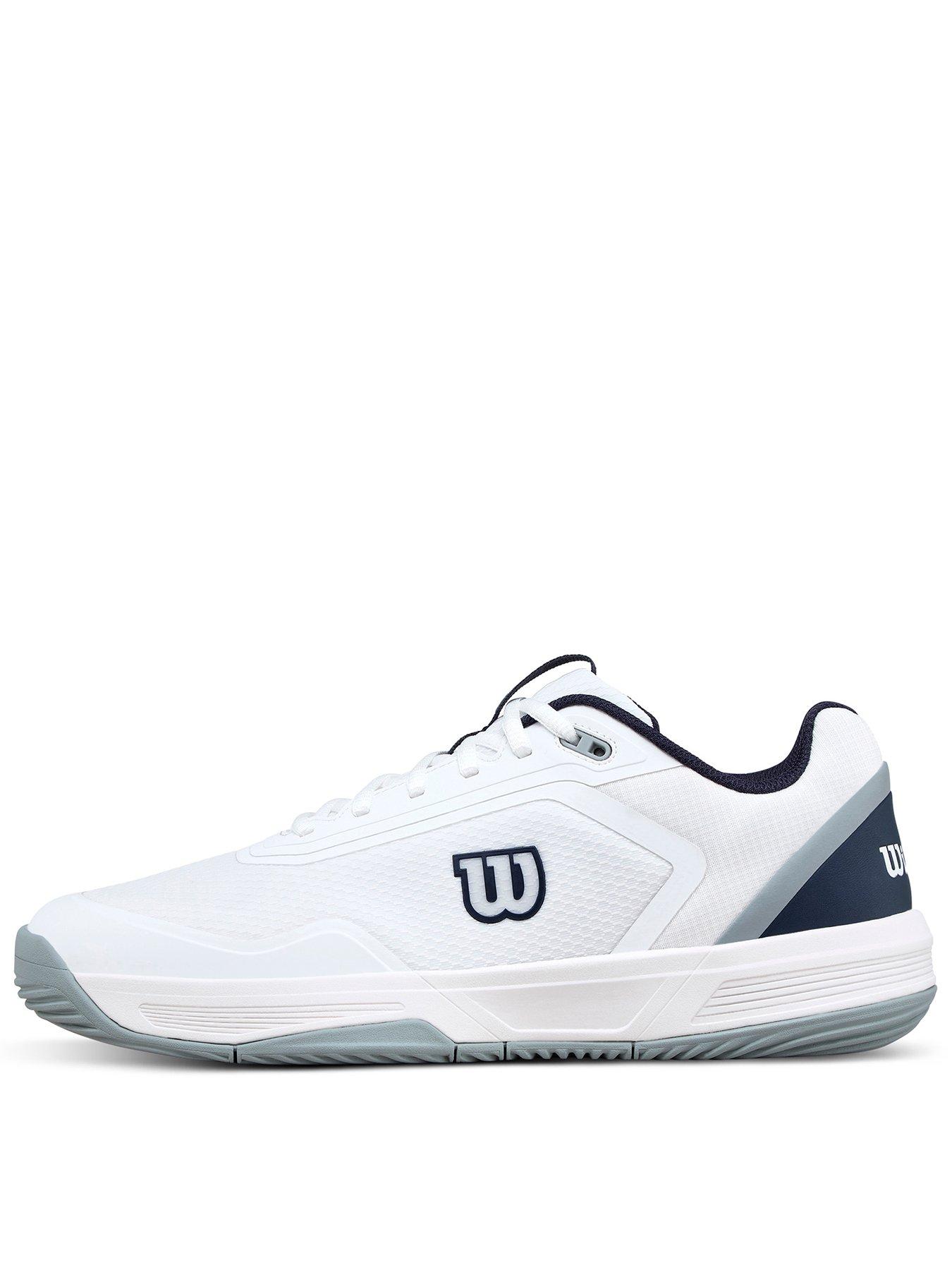 Image 1 of 6 of Wilson Mens Courtglide Lace-Up Cushioned Court Trainers - White