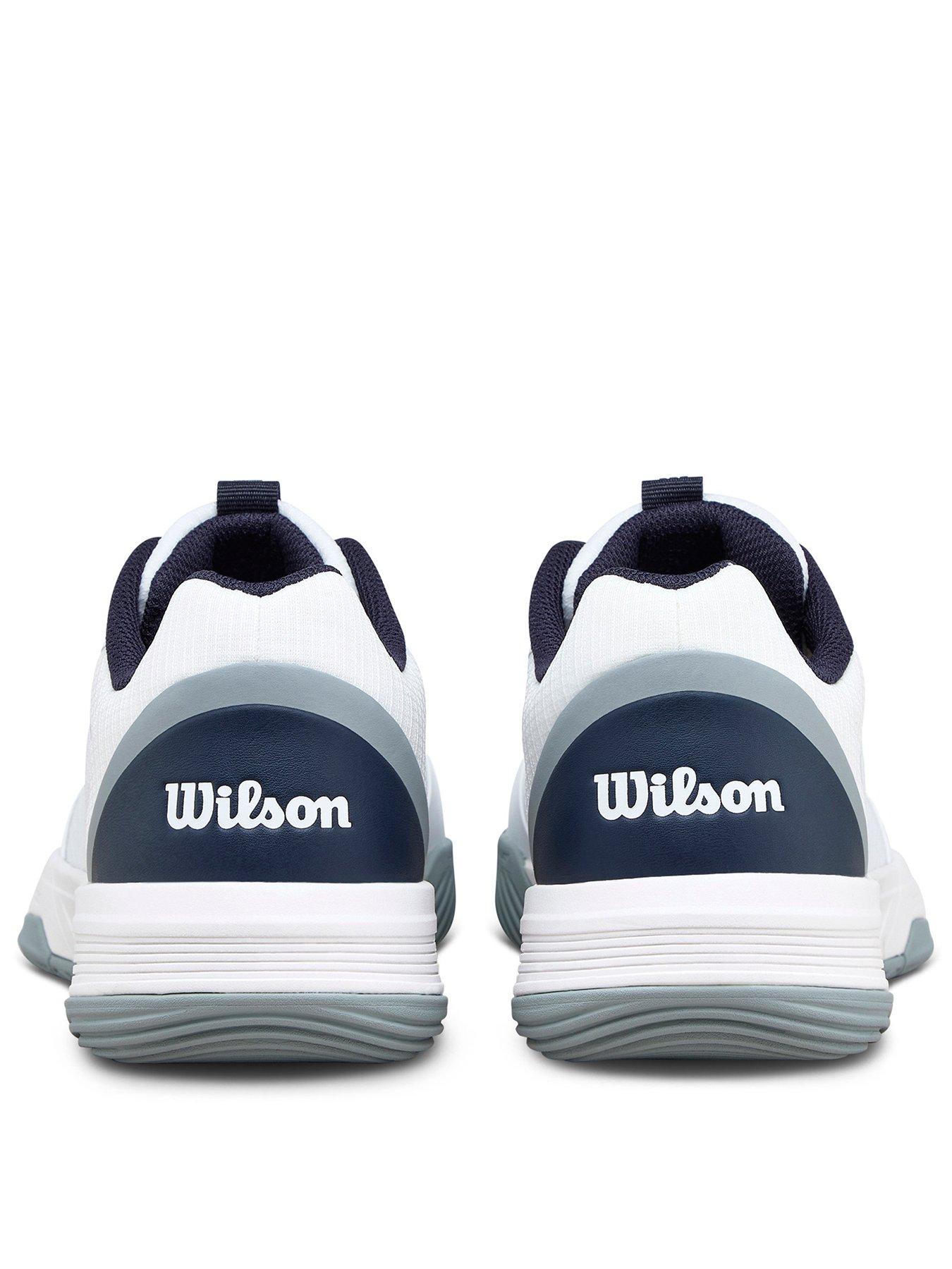 Image 3 of 6 of Wilson Mens Courtglide Lace-Up Cushioned Court Trainers - White