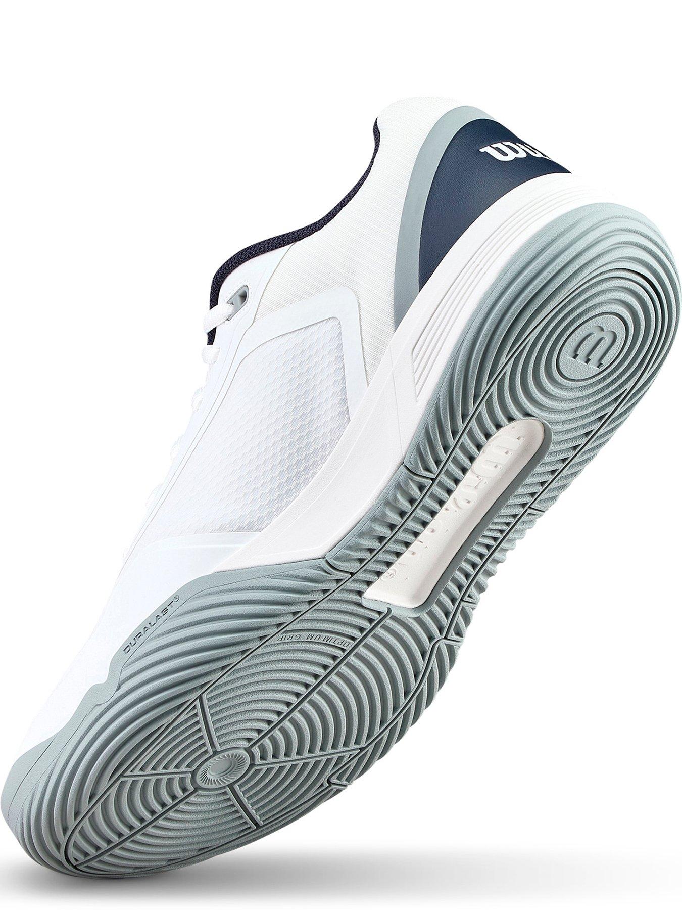 Image 5 of 6 of Wilson Mens Courtglide Lace-Up Cushioned Court Trainers - White