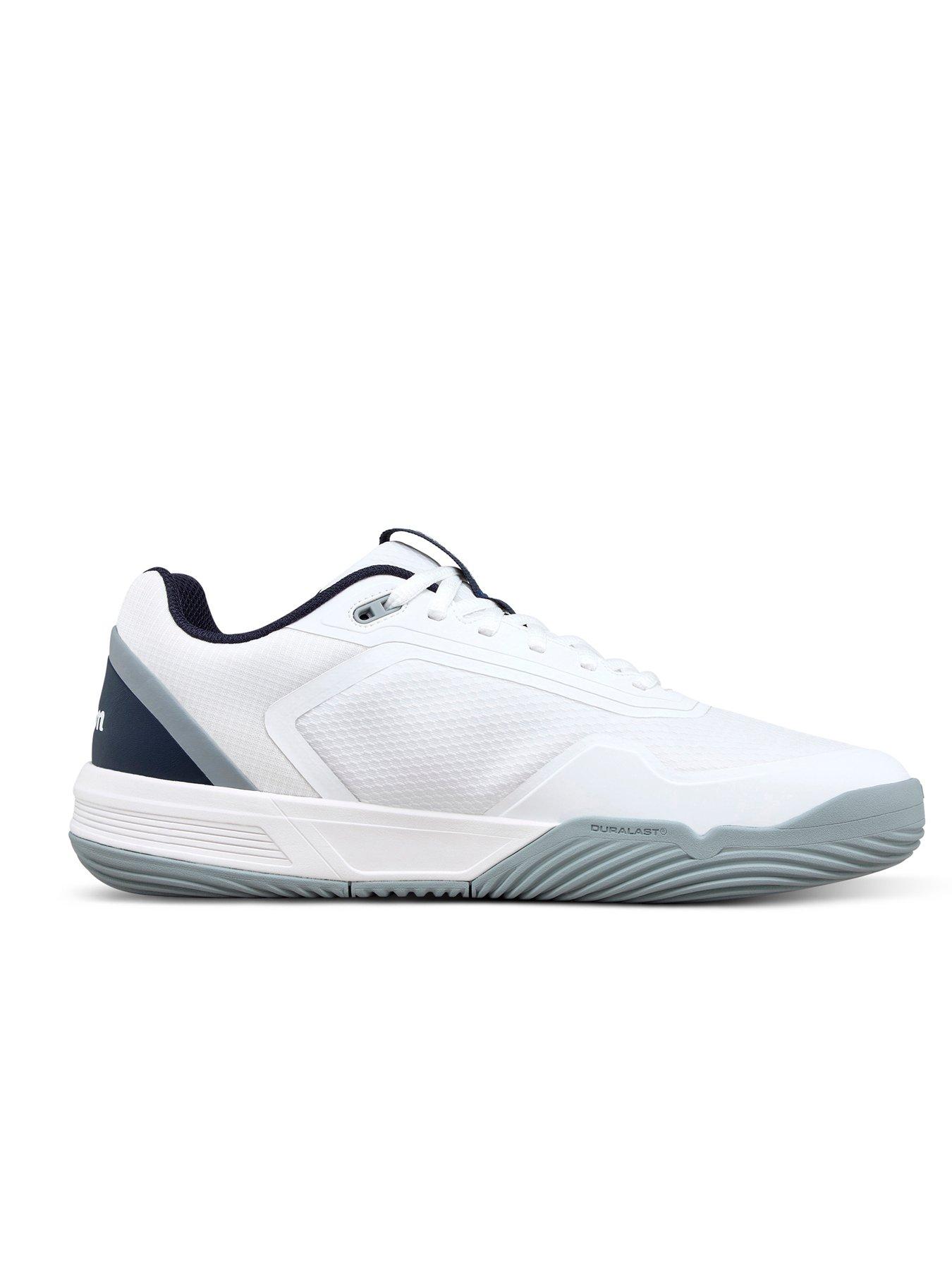 Image 6 of 6 of Wilson Mens Courtglide Lace-Up Cushioned Court Trainers - White