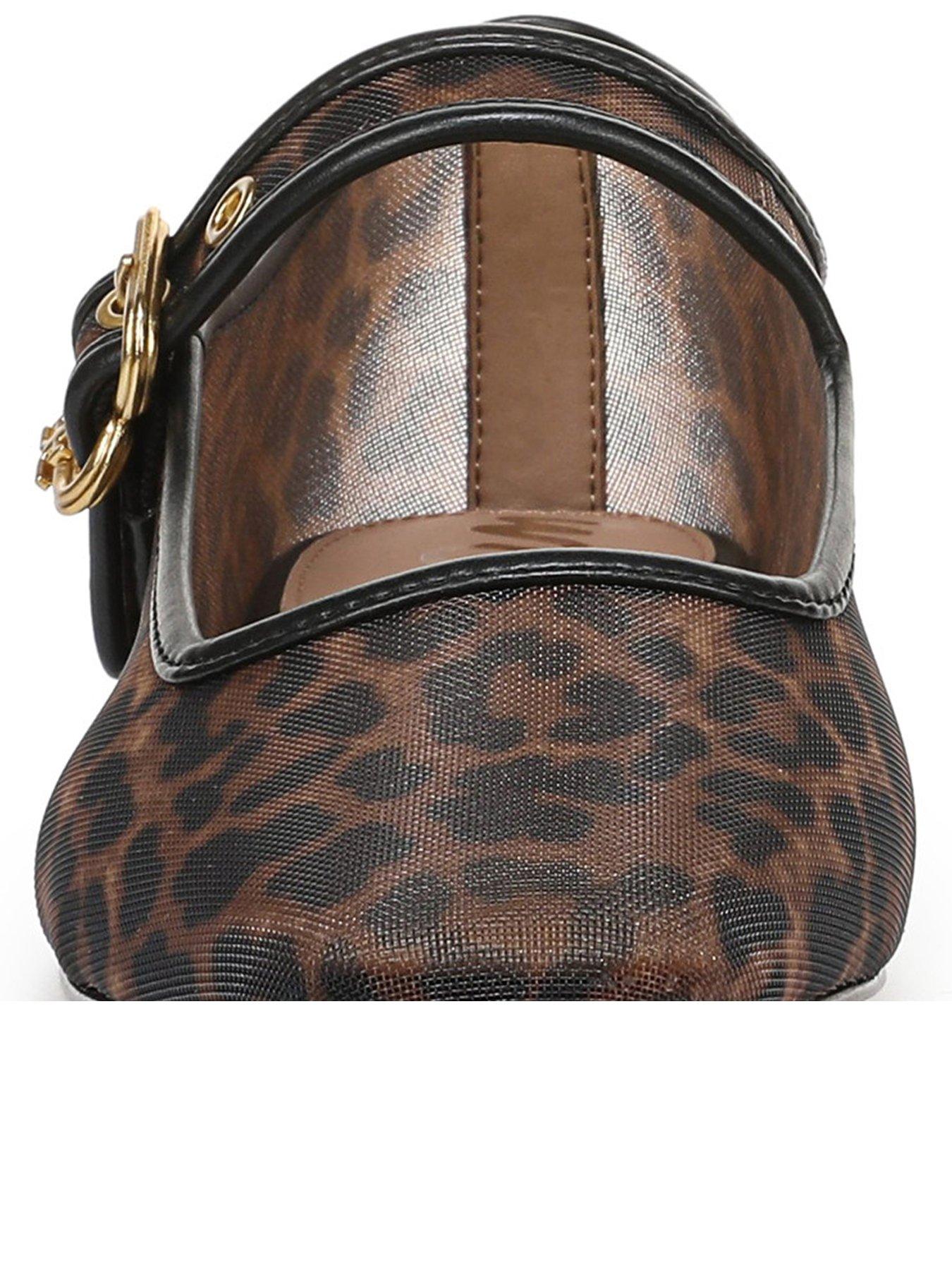Image 3 of 7 of SAM EDELMAN Michaela Mesh Mary Jane Pump - Leopard Print