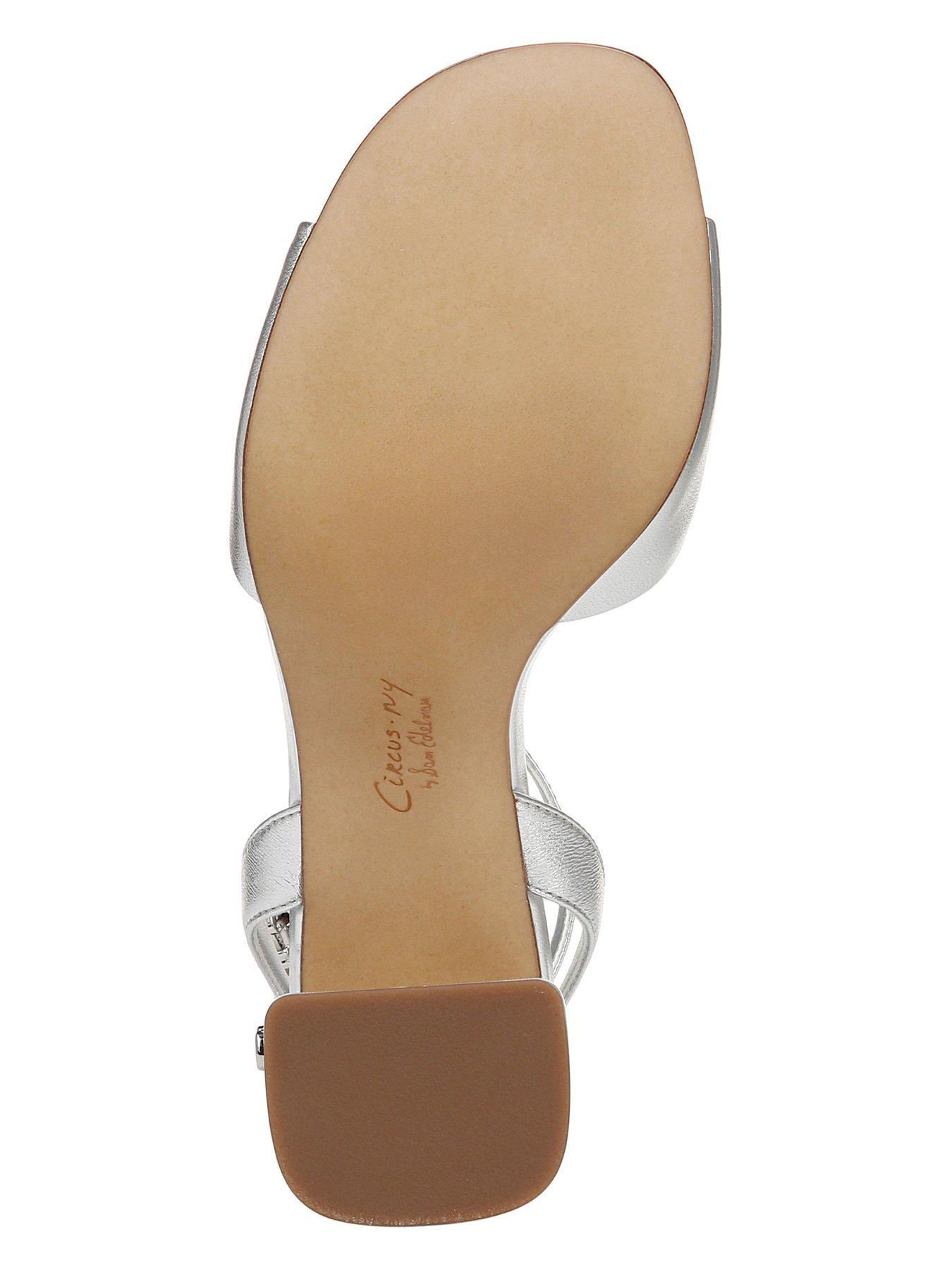 Image 5 of 5 of SAM EDELMAN Aria Ankle Strap Heeled Sandal - Silver